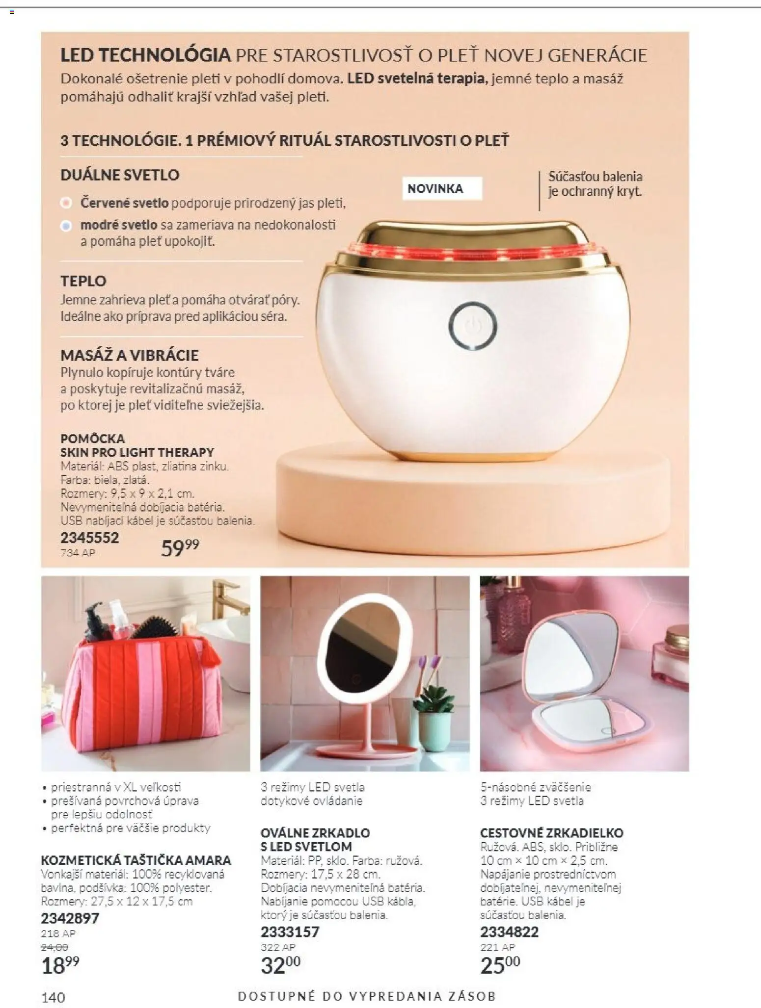 Náhľad Avon letáku platného od 01.10.2026 - Zrkadlo, Led svetlá, USB, Svetlá, Led, Svetlo, Kábel