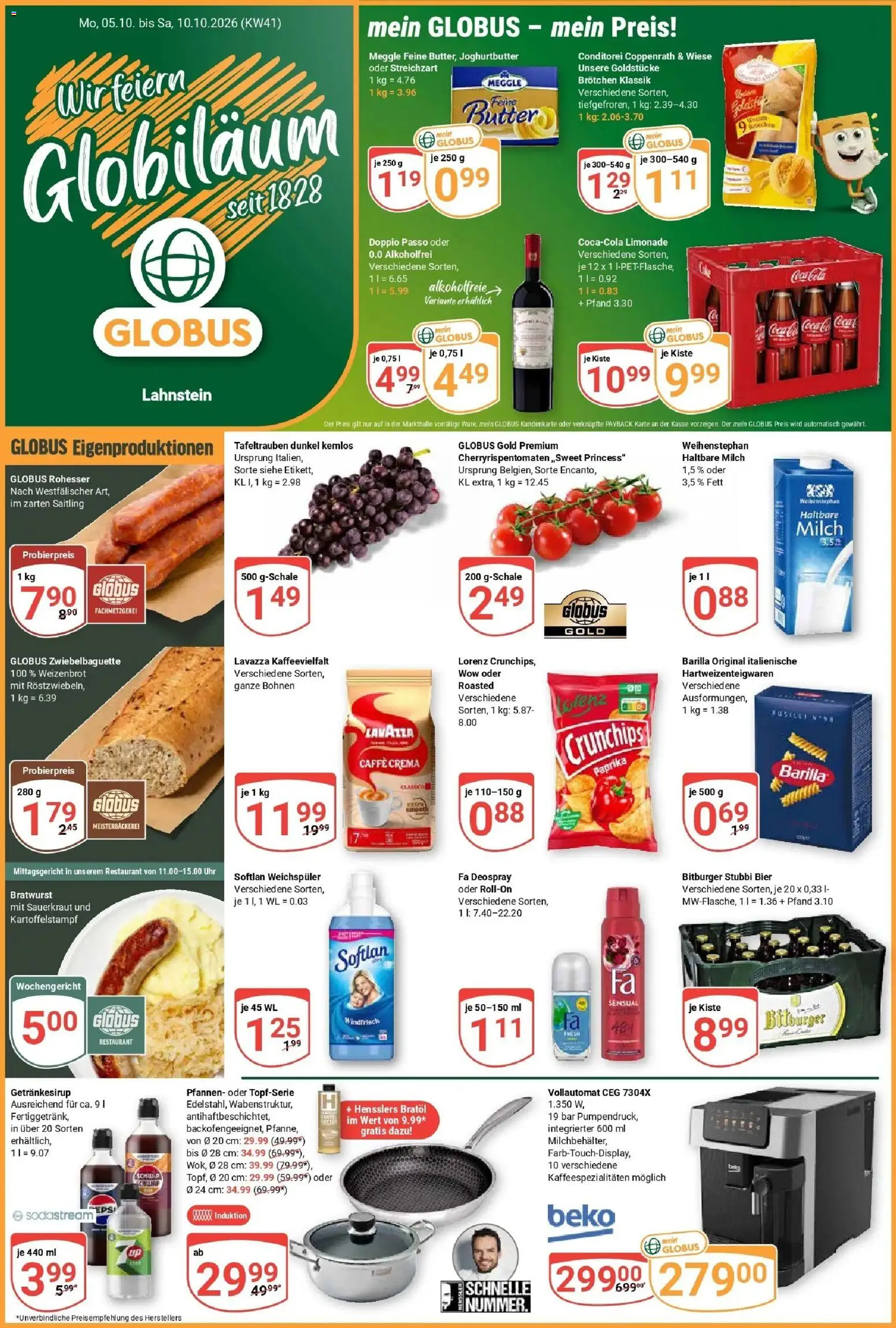 Vorschau von dem Prospekt des Geschäftes Globus, gültig ab dem 05.10.2026