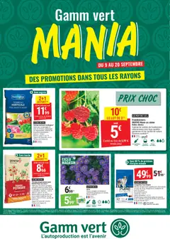 Prévisualisation de Gamm vert - Gamm vert MANIA du magasin Gamm vert formulaire valide 09/09/2026