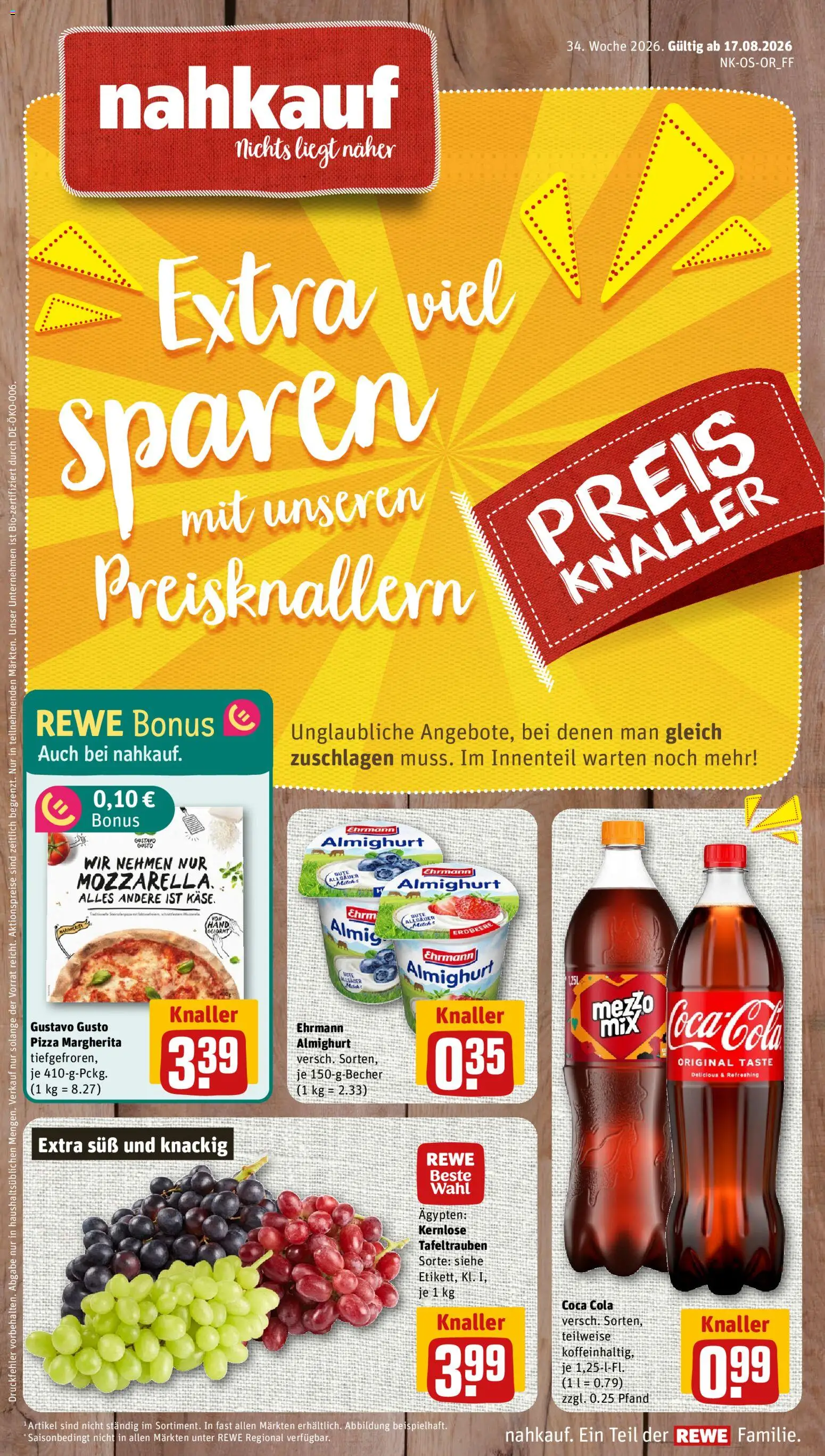 Vorschau von dem Prospekt des Geschäftes Nahkauf, gültig ab dem 17.08.2026