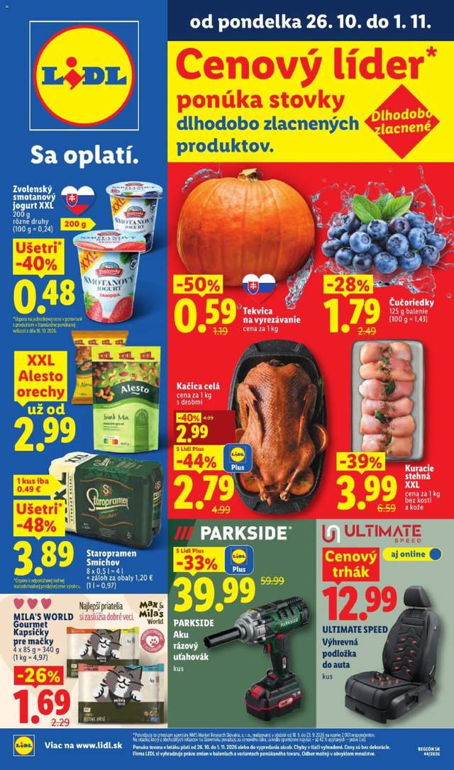 Nový Lidl leták od 26.10.