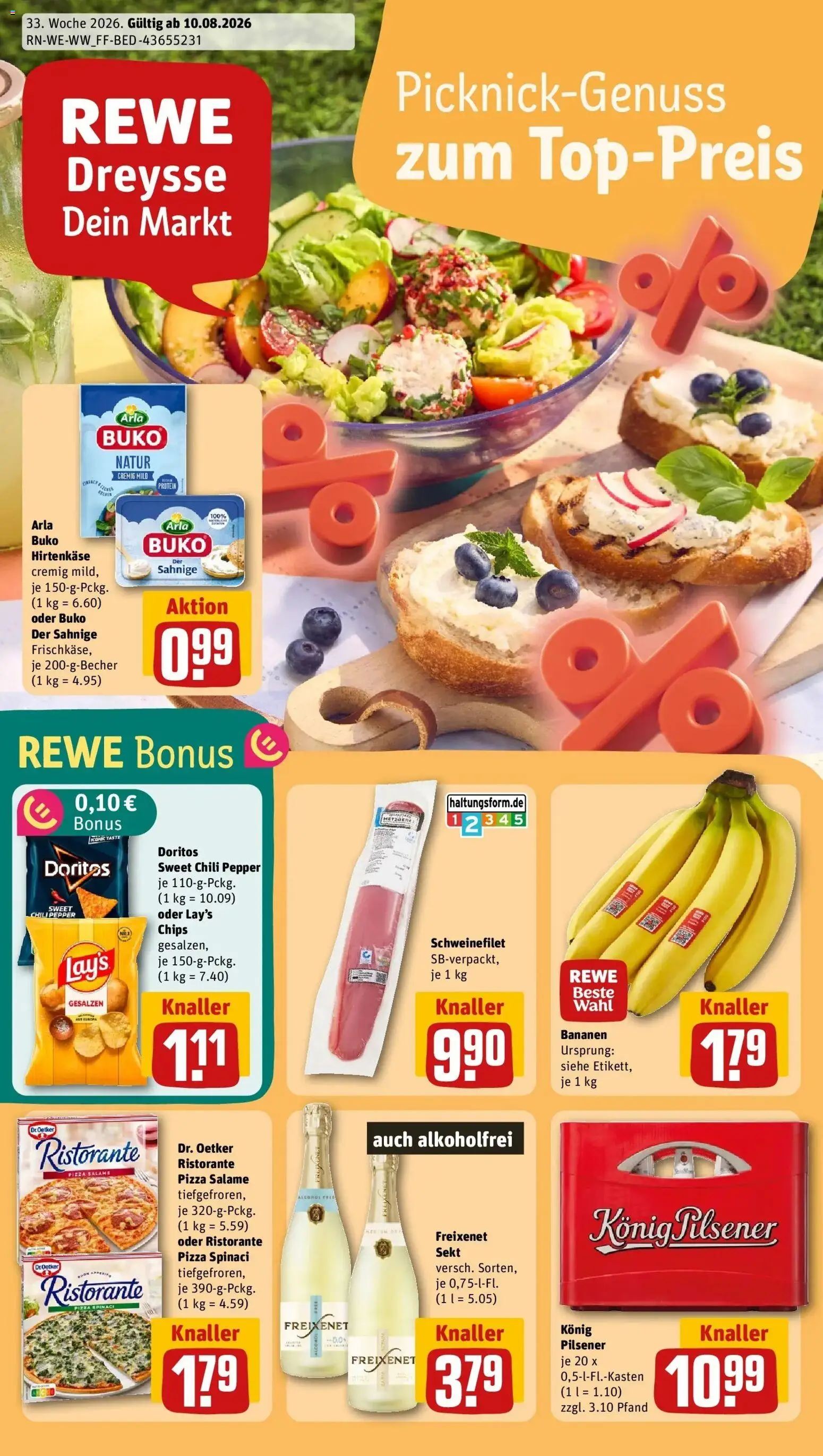 Vorschau von dem Prospekt des Geschäftes Rewe, gültig ab dem 10.08.2026