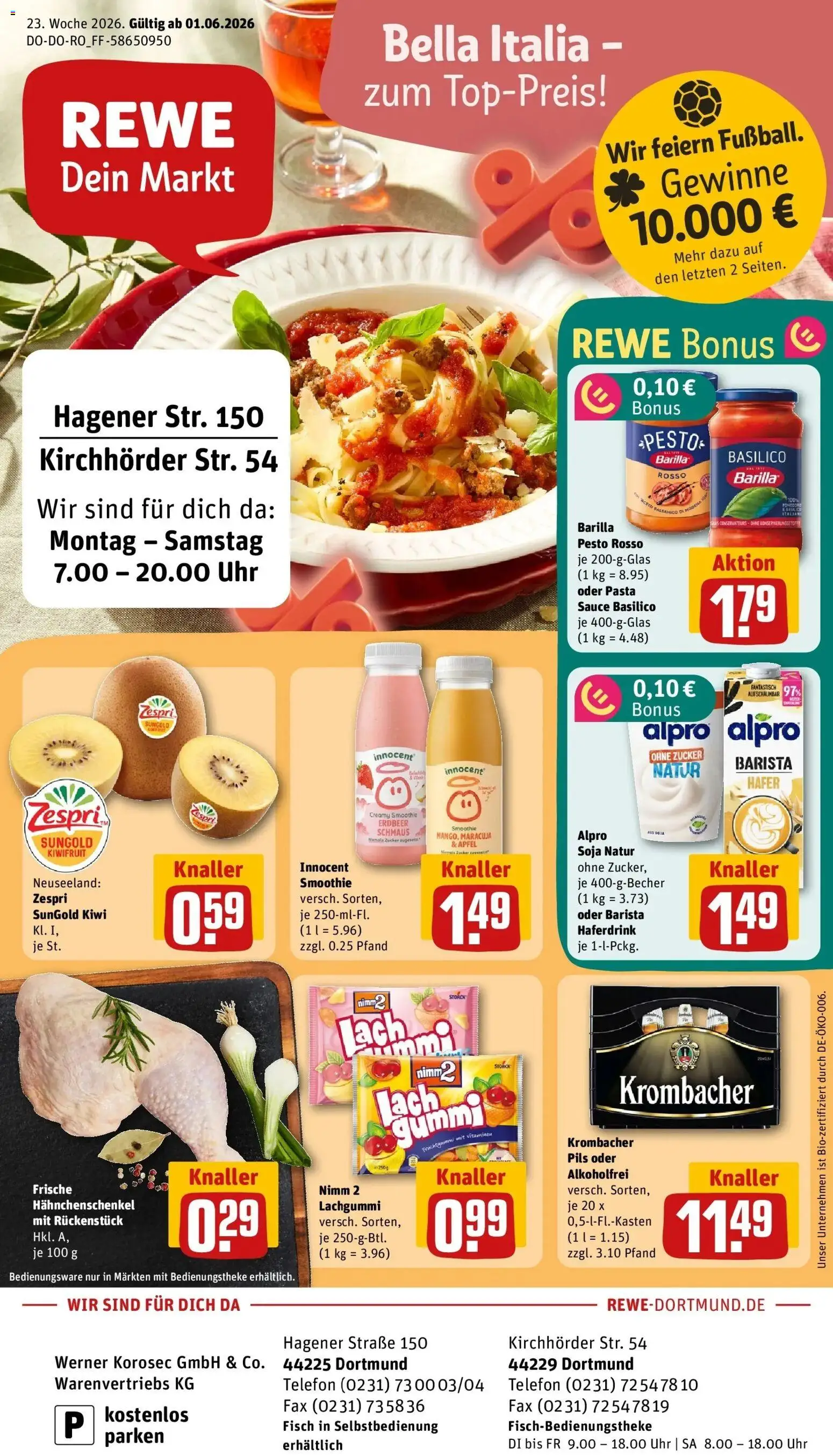 Vorschau von dem Prospekt des Geschäftes Rewe, gültig ab dem 01.06.2026