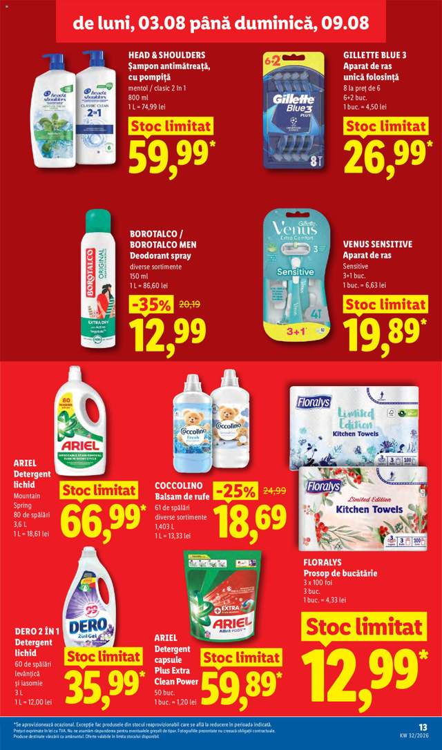 Noul catalog Lidl de la 03.08.