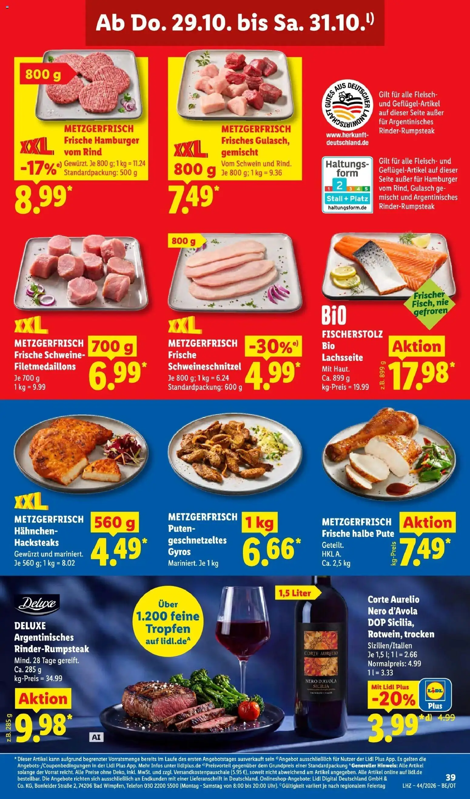 Vorschau von dem Prospekt des Geschäftes Lidl, gültig ab dem 26.10.2026