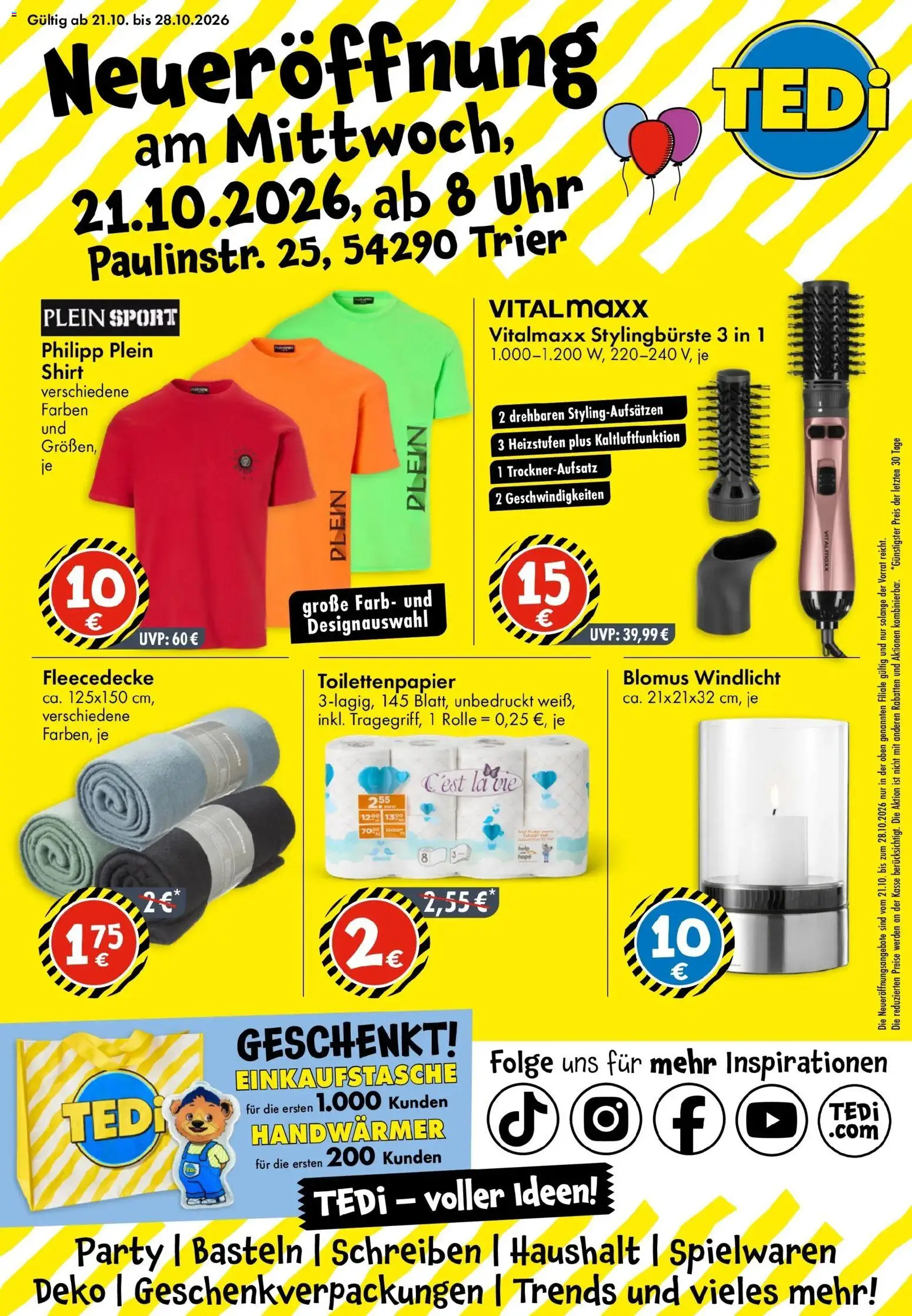 Vorschau von dem Prospekt des Geschäftes TEDi, gültig ab dem 17.10.2026