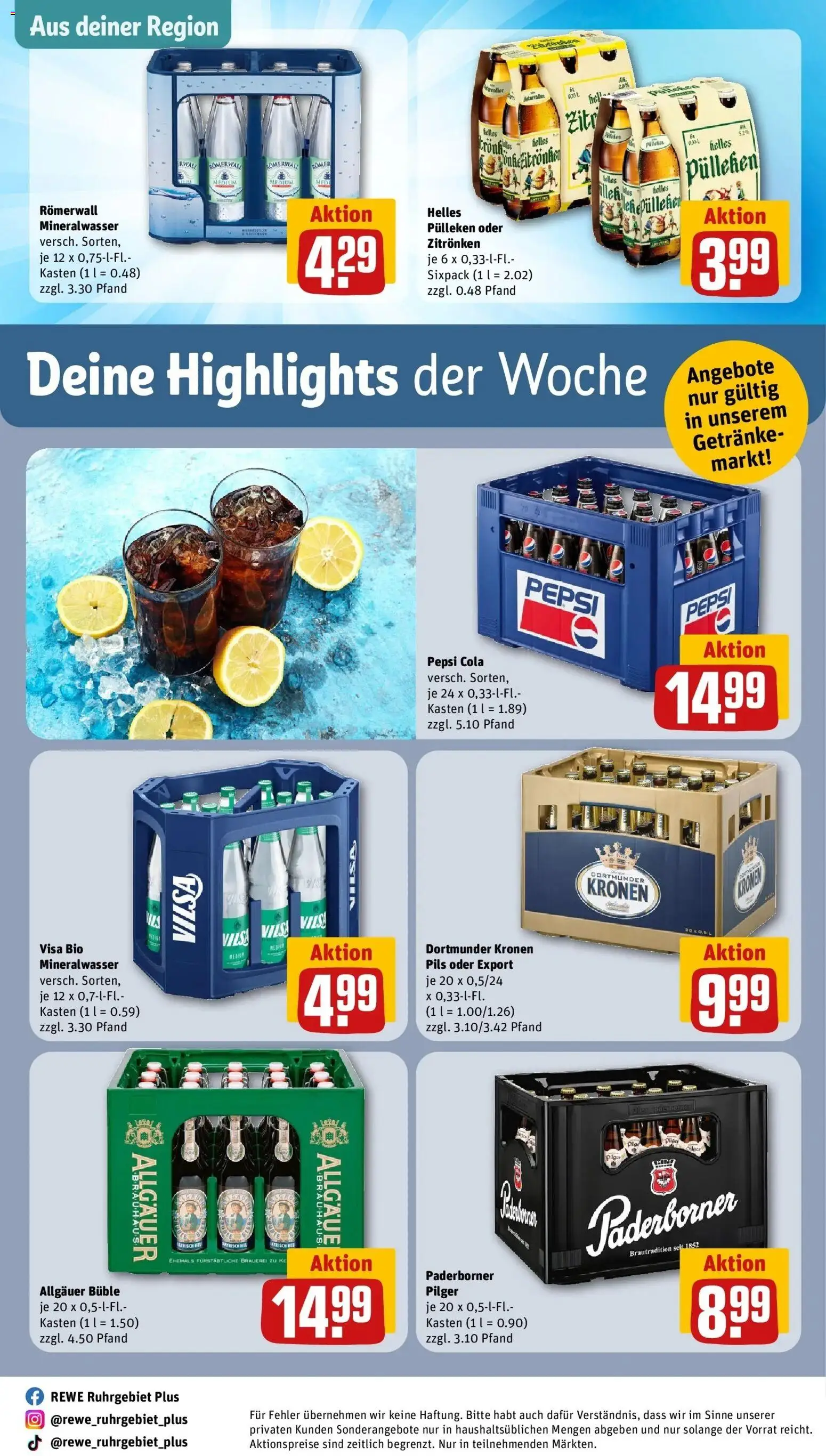 Vorschau von dem Prospekt des Geschäftes Rewe, gültig ab dem 26.10.2026