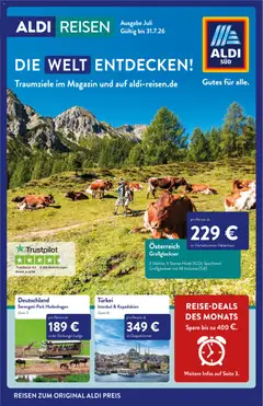 Vorschau von dem Prospekt des Geschäftes Aldi Reisen, gültig ab dem 01.07.2026