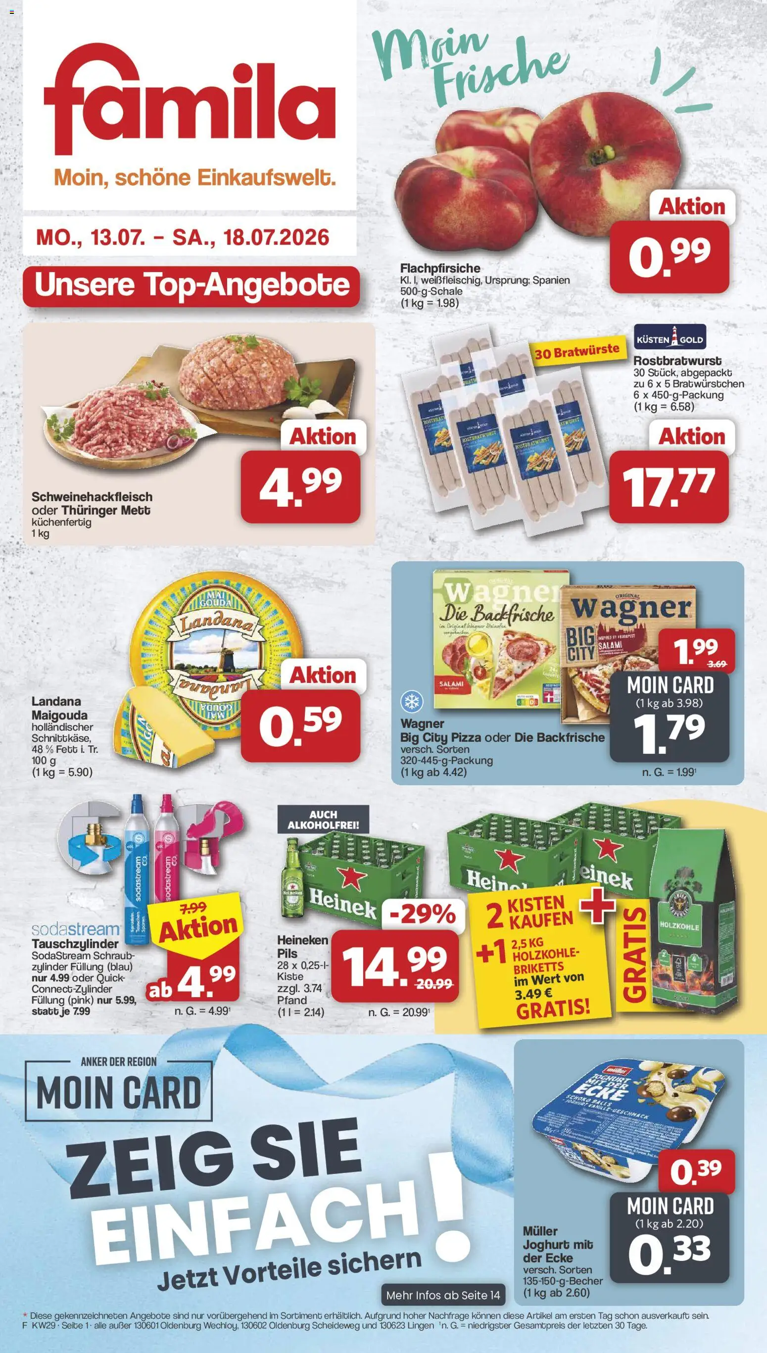 Vorschau von dem Prospekt des Geschäftes Famila Nordwest, gültig ab dem 13.07.2026
