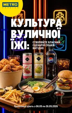 Попередній перегляд каталогу Metro - Каталог вигідних пропозицій з магазину Metro дійсний від 06.05.2026
