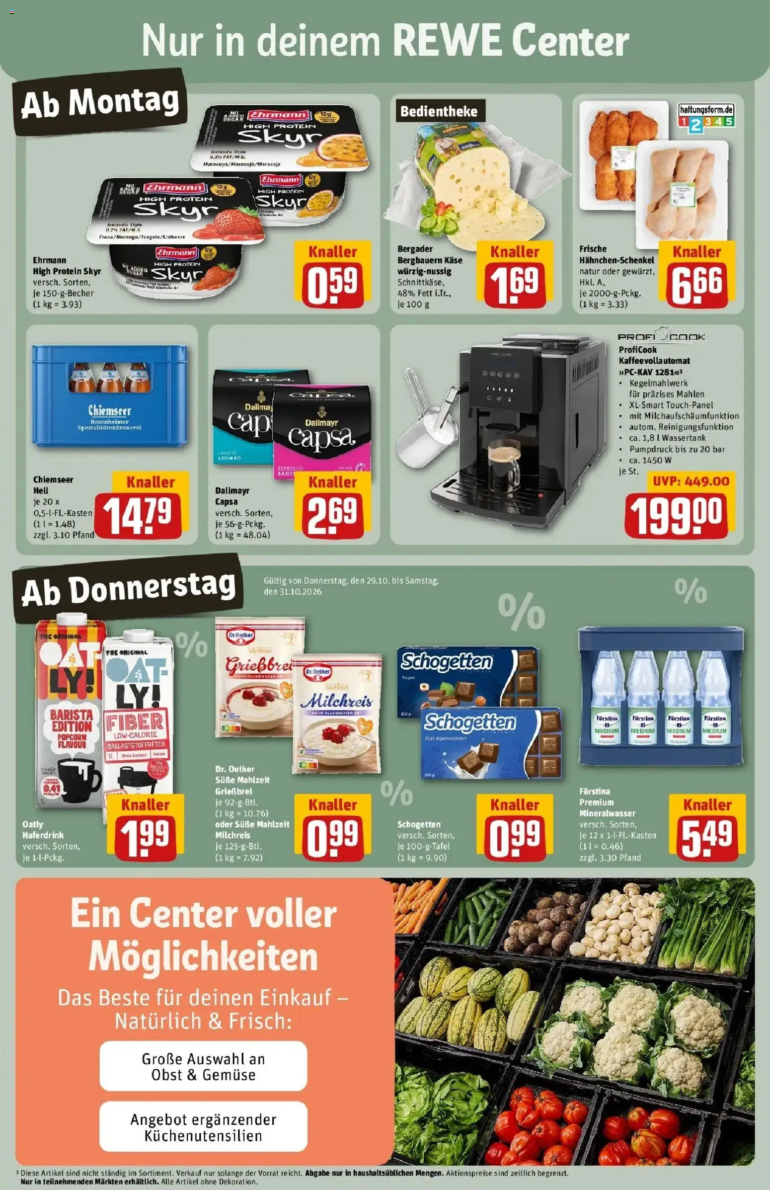 Vorschau von dem Prospekt des Geschäftes Rewe, gültig ab dem 26.10.2026