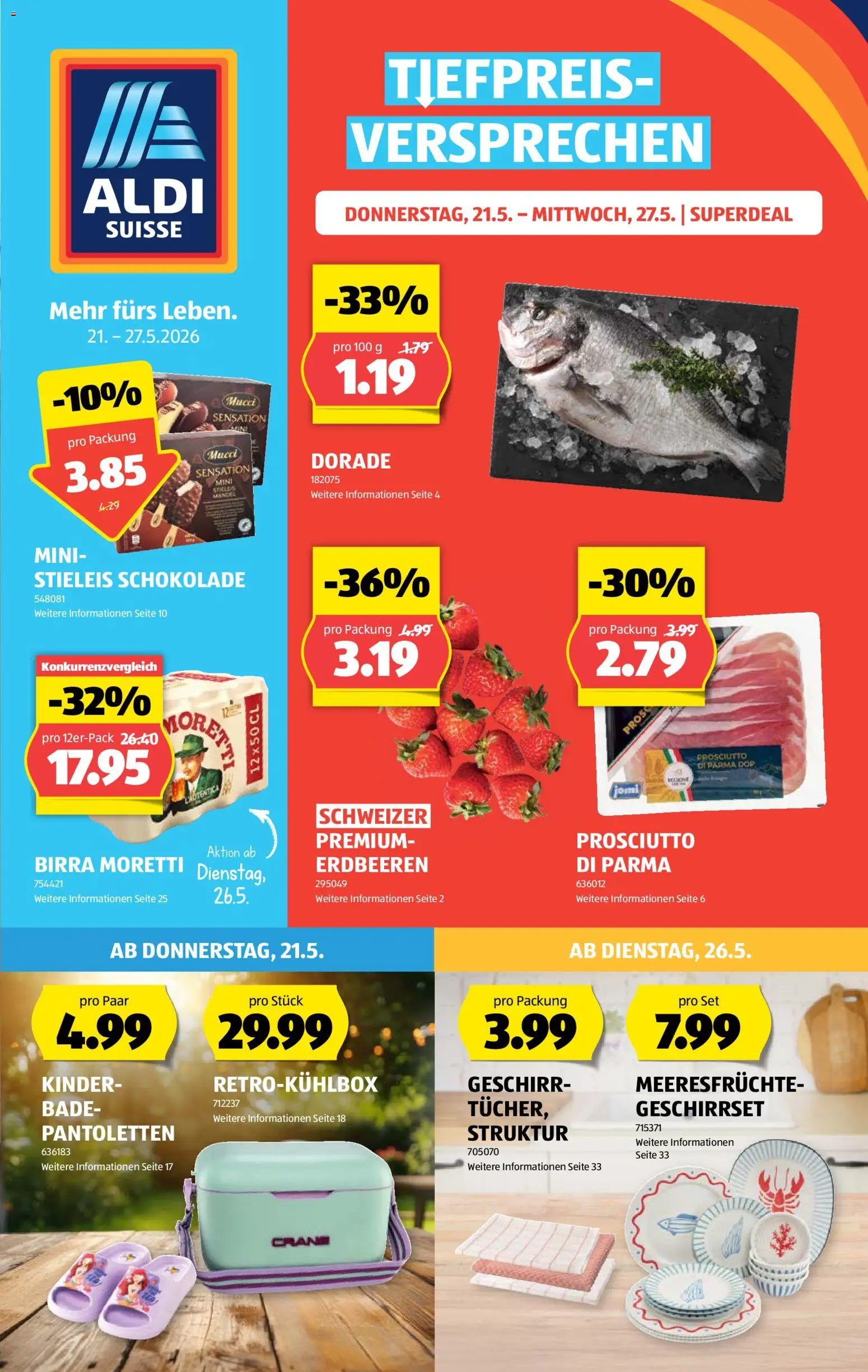 Vorschau des Merkblatts Aldi aktionen vom Shop Aldi gültig von 21.05.2026 bis 27.05.2026