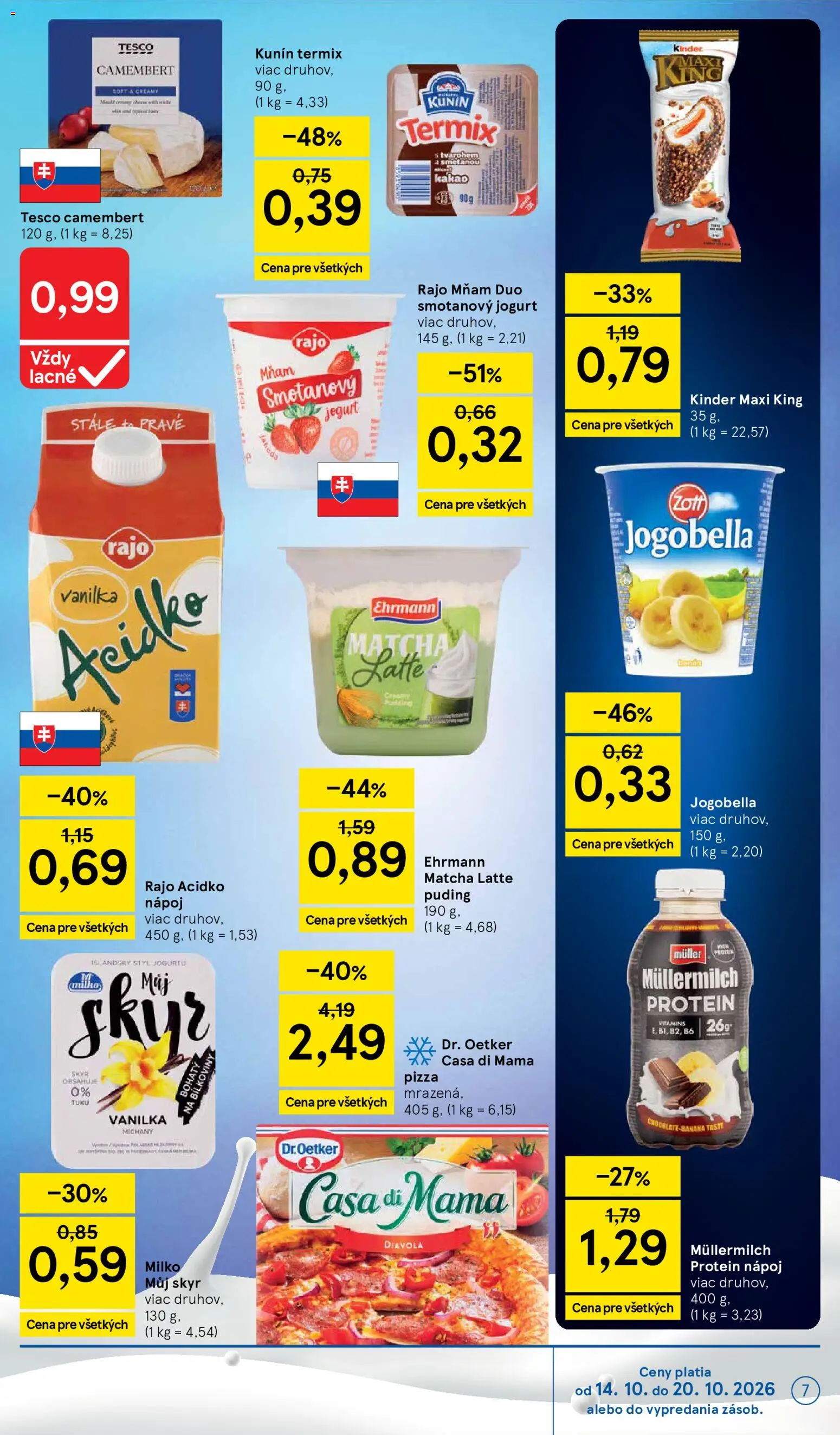 Náhľad Tesco letáku platného od 14.10.2026