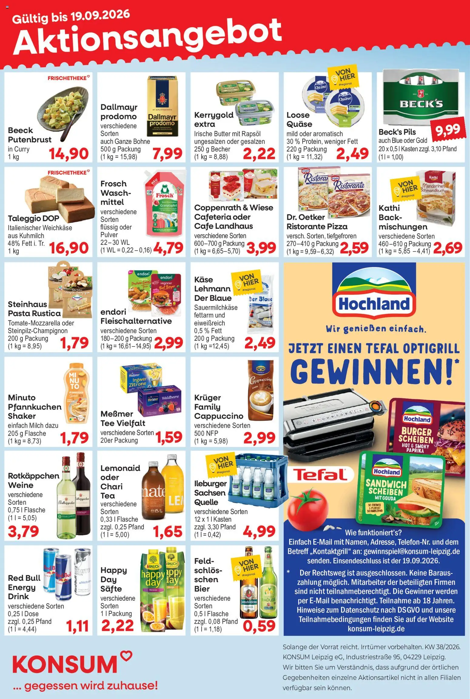 Vorschau von dem Prospekt des Geschäftes KONSUM Leipzig, gültig ab dem 14.09.2026
