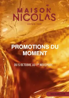 Prévisualisation de Nicolas catalogue du magasin Nicolas formulaire valide 05/10/2026