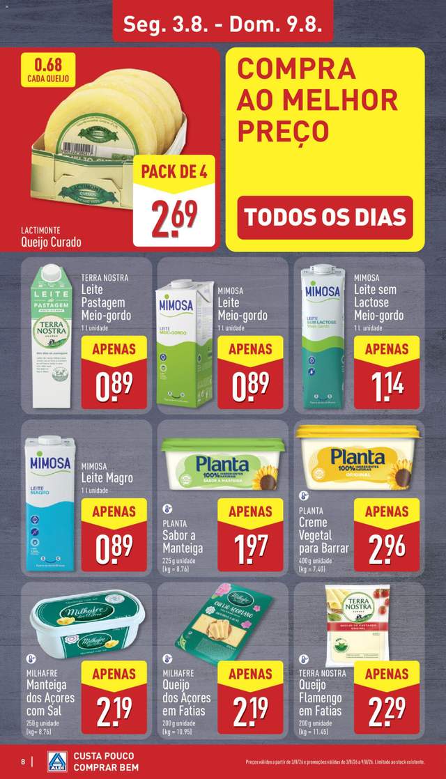 Novo folheto Aldi a partir de 03/08