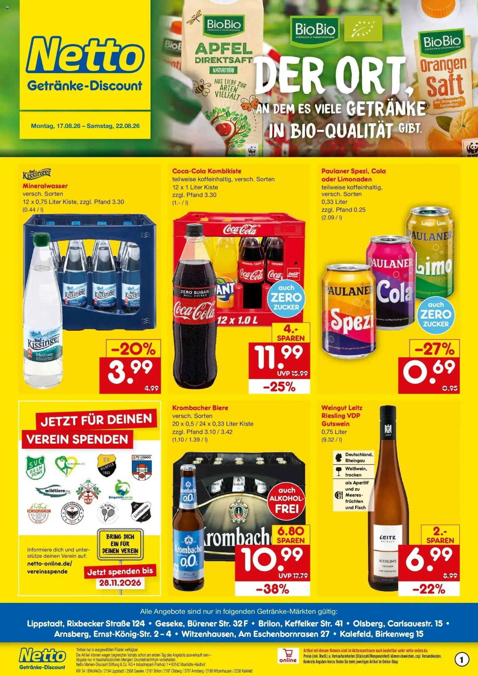 Vorschau von dem Prospekt des Geschäftes Netto Marken-Discount, gültig ab dem 17.08.2026