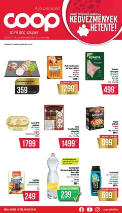 COOP - COOP - Mini & Abc & Szuper / Nyírzem megtekintése, amely érvényes 2026.07.16.-től