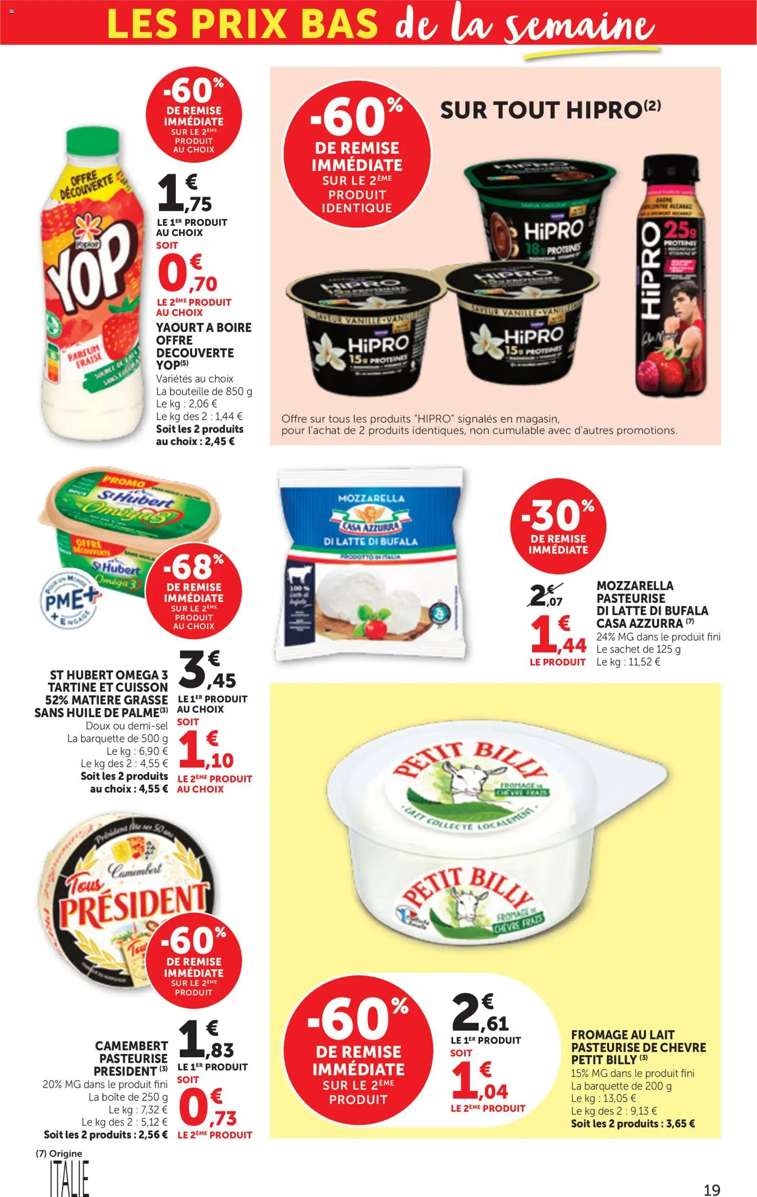 Prévisualisation de bi1 Catalogue la beaute à prix bas du magasin bi1 formulaire valide 01/09/2026 - Fromage, Parfums, Fraise, Yaourt, Camembert, Huile, Bouteille, Yaourt à boire