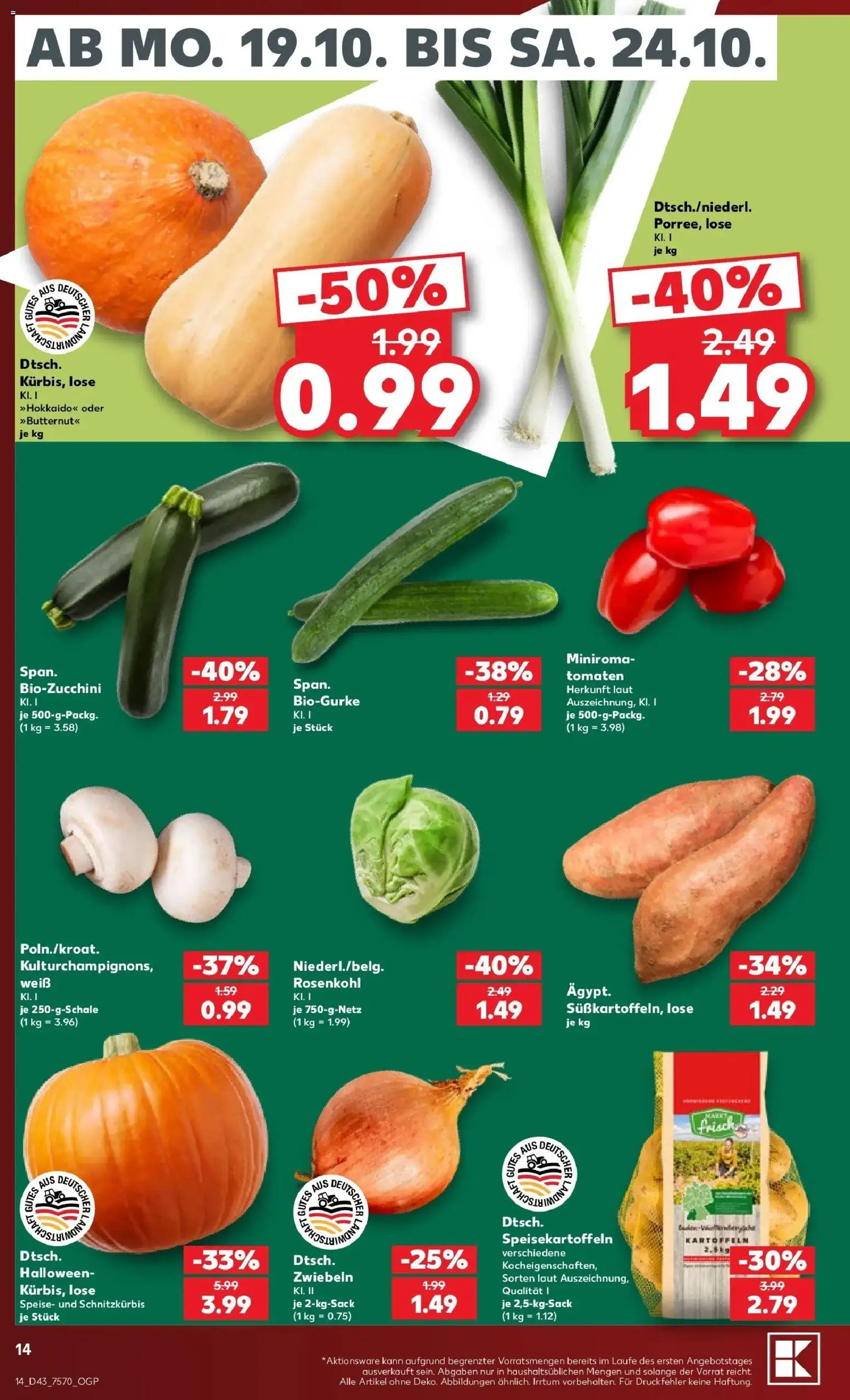Vorschau von dem Prospekt des Geschäftes Kaufland, gültig ab dem 19.10.2026