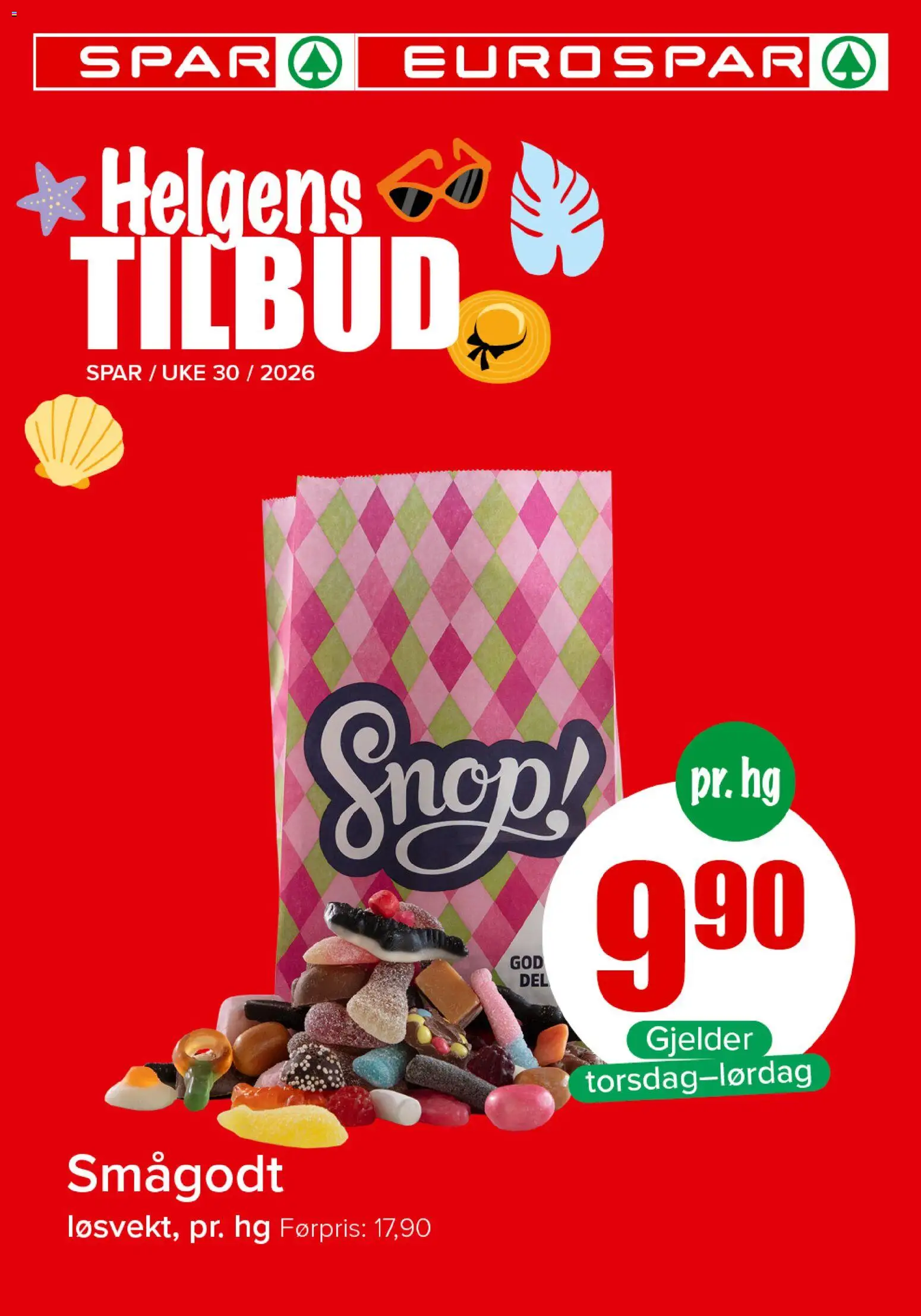Forhåndsvis Spar Helgens Tilbud fra butikk Spar gyldig fra 23/07/2026
