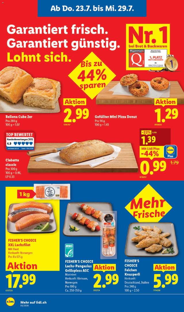 Neue Lidl Aktionen ab 23.07.