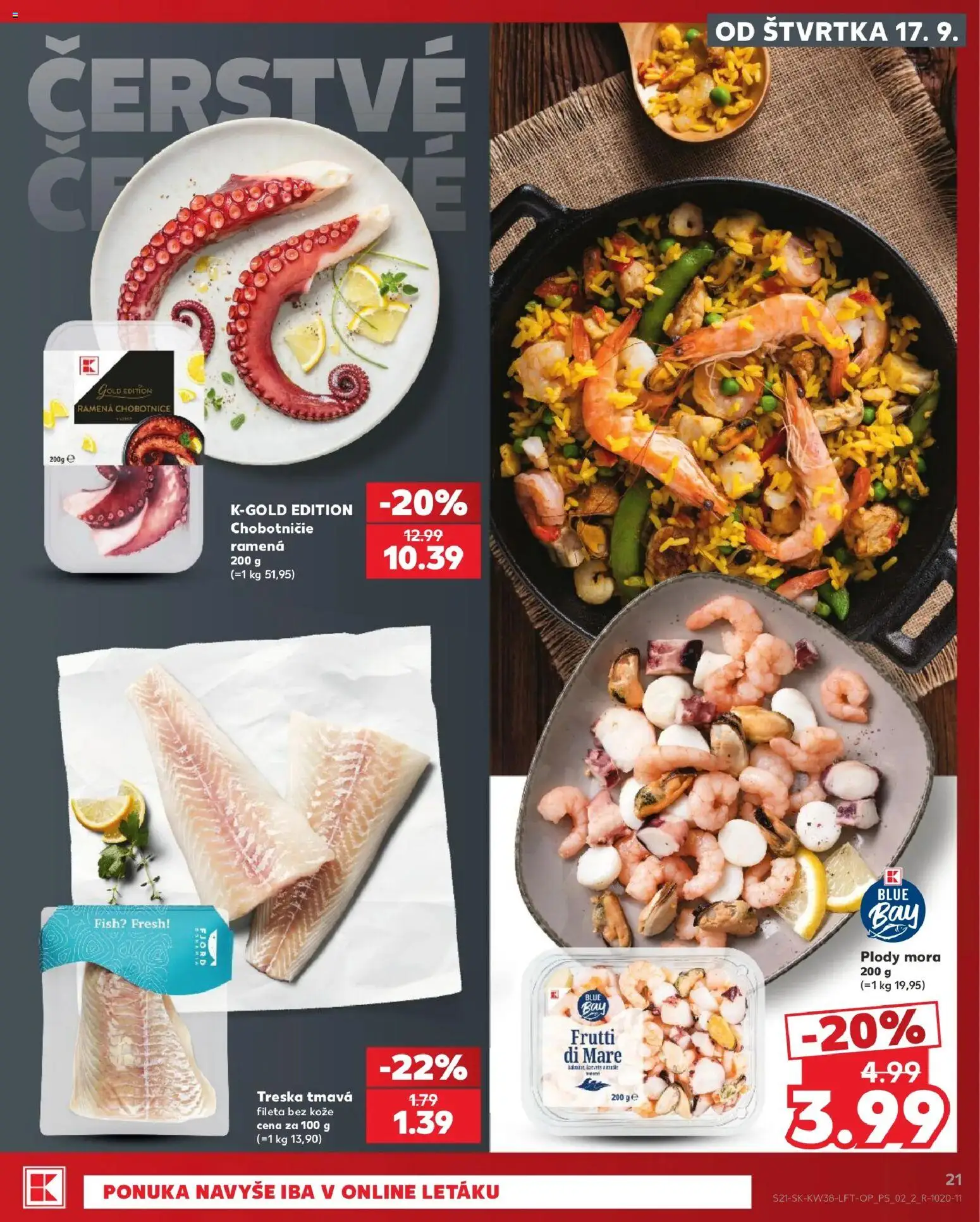 Náhľad Kaufland letáku platného od 17.09.2026 - Treska