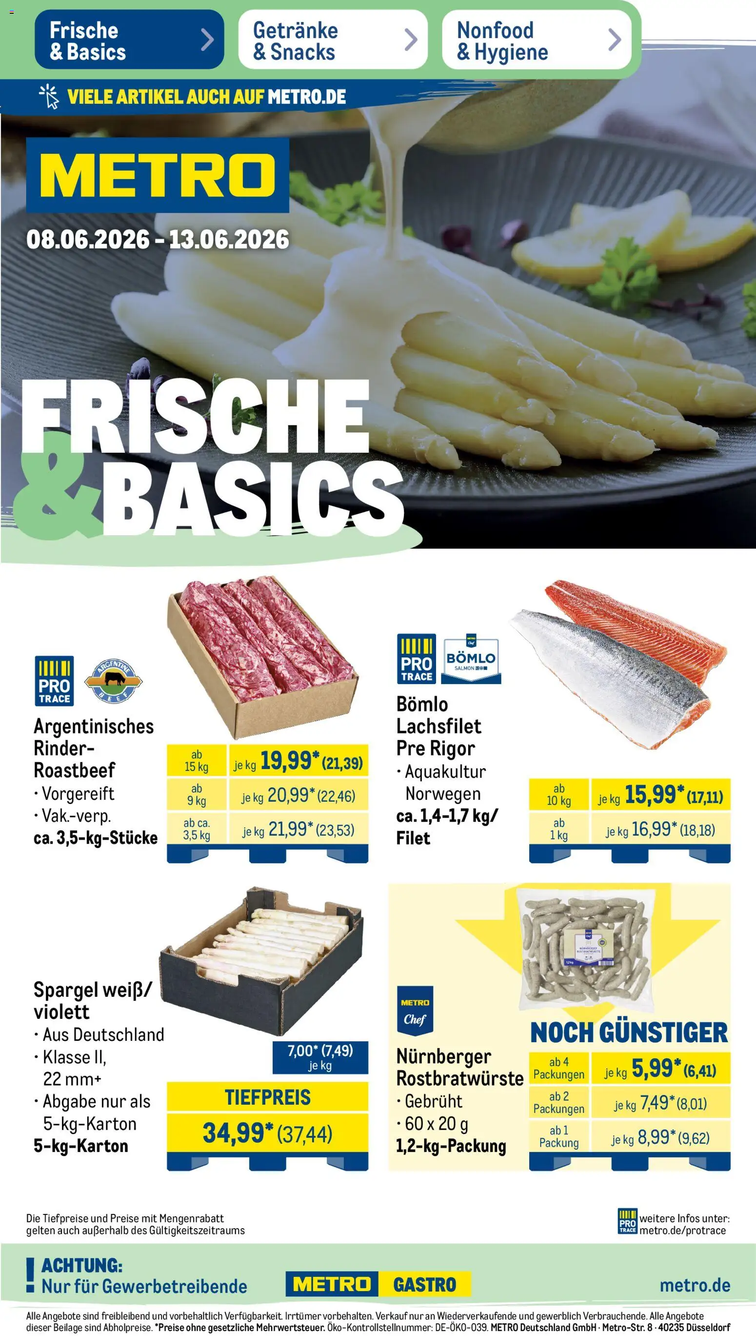 Vorschau von dem Prospekt des Geschäftes Metro, gültig ab dem 08.06.2026