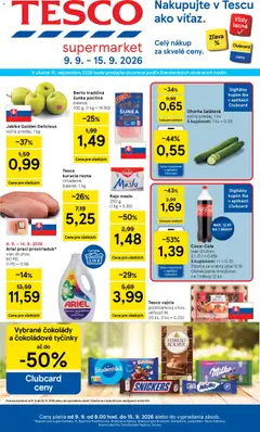 Náhľad Tesco letáku platného od 09.09.2026