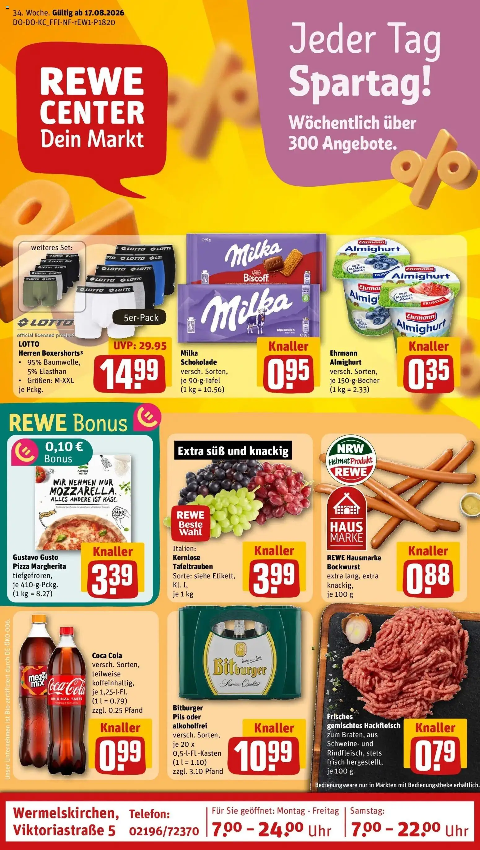Vorschau von dem Prospekt des Geschäftes Rewe, gültig ab dem 17.08.2026