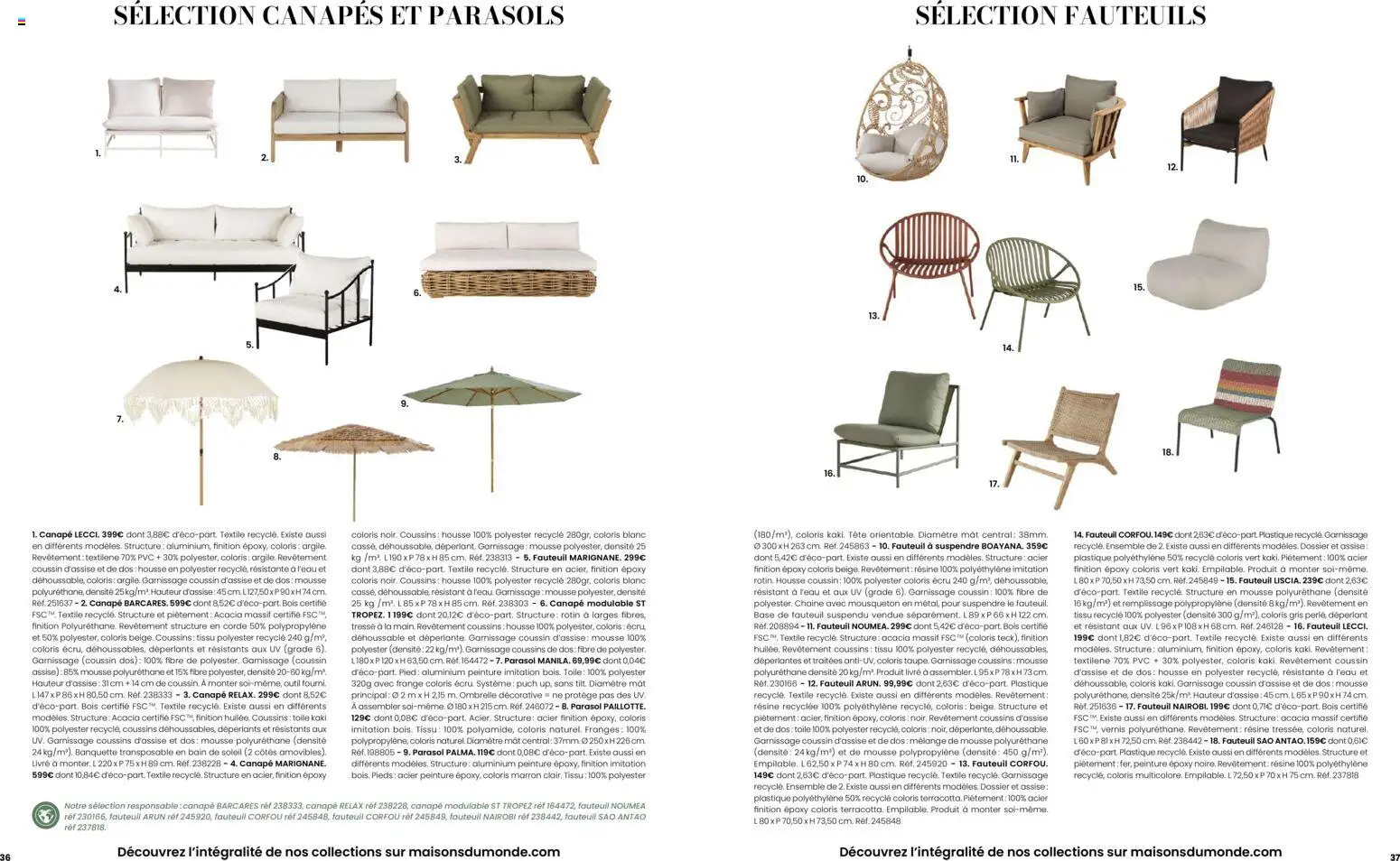 Prévisualisation de Maisons du Monde catalogue du magasin Maisons du Monde formulaire valide 02/09/2026 - Canapé, Canapés, Livre, Peinture, Mousse, Fauteuil suspendu, Banquette, Base