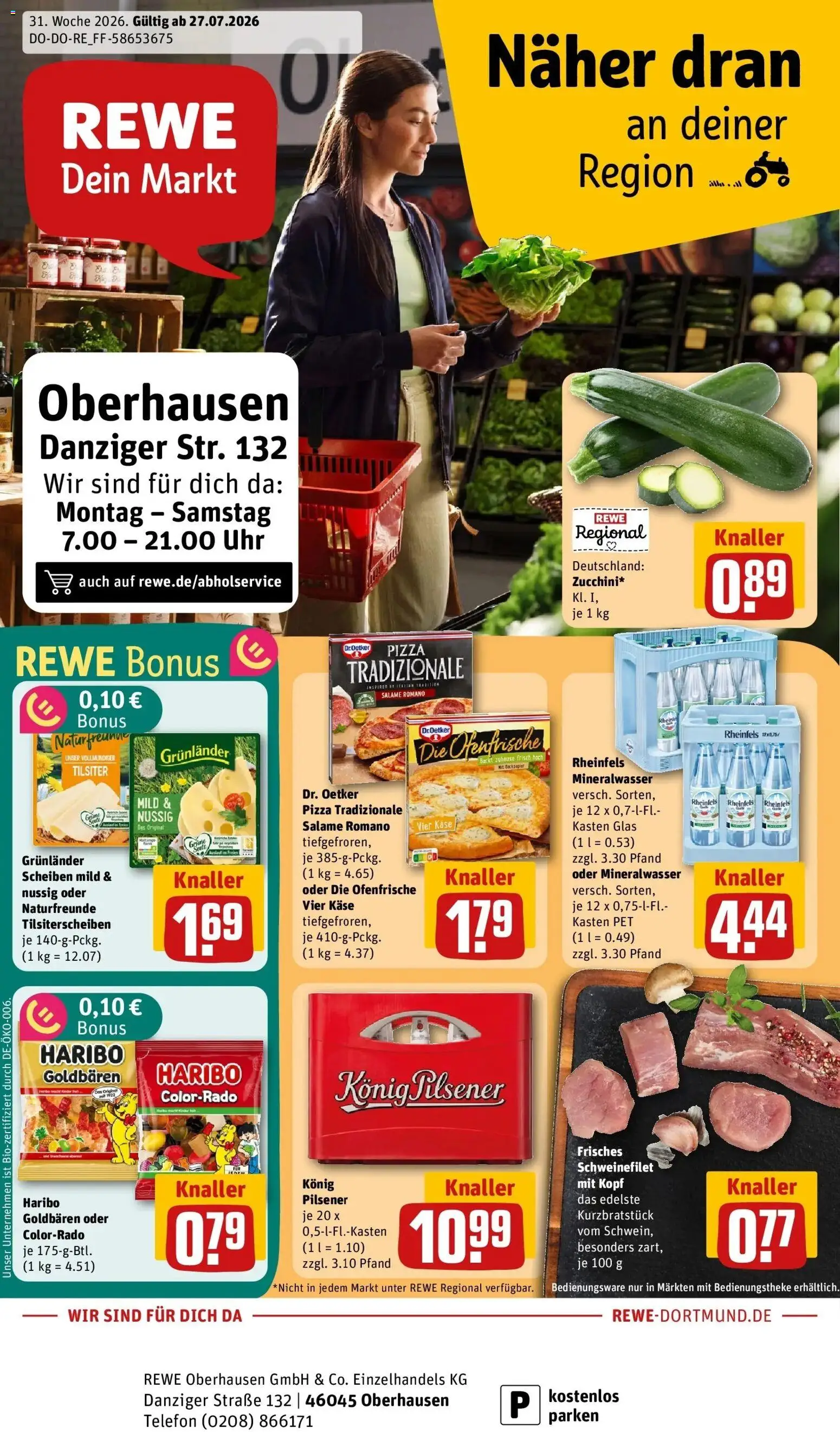 Vorschau von dem Prospekt des Geschäftes Rewe, gültig ab dem 27.07.2026