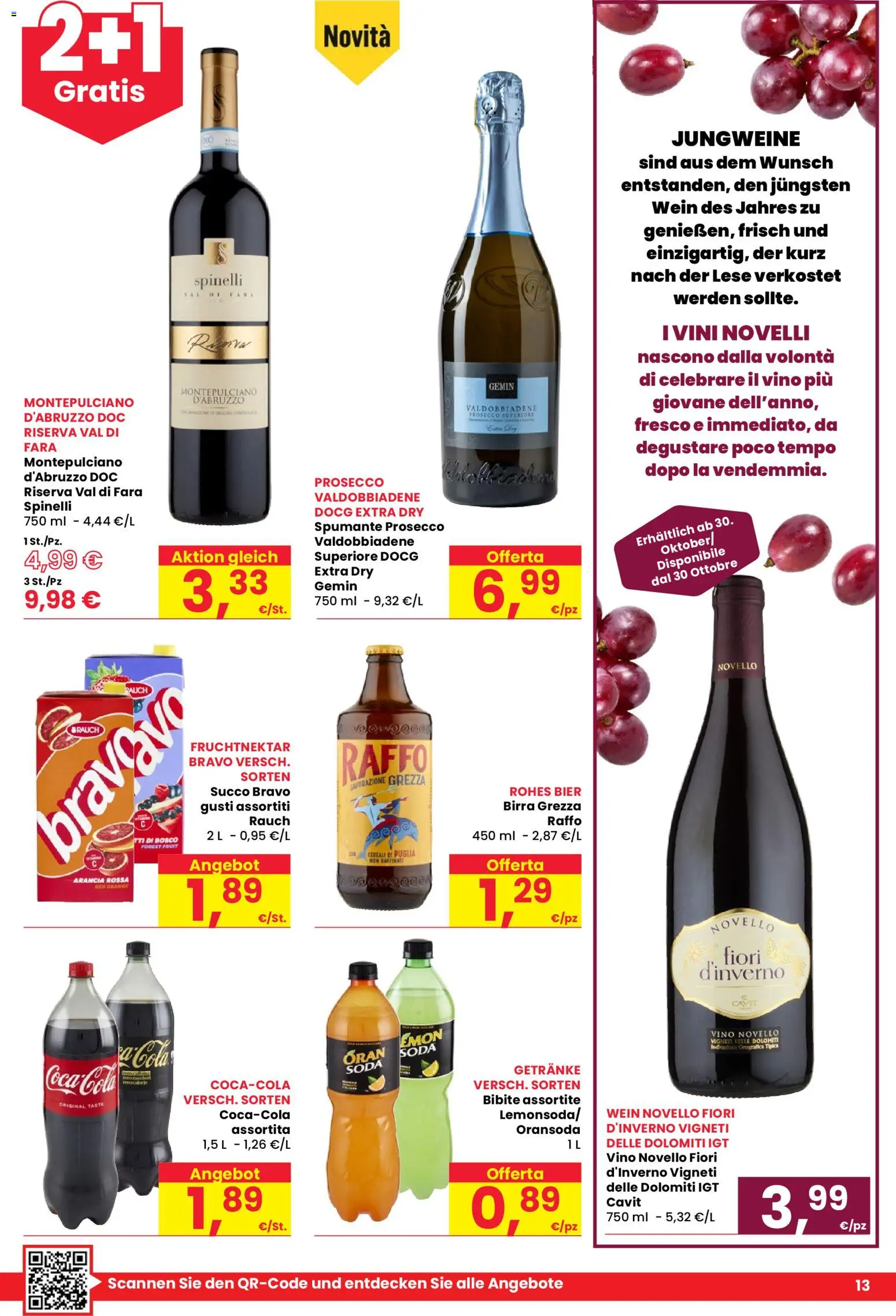 Anteprima dell'opuscolo Despar volantino Egna dal negozio Despar valido da 29/10/2026 - Fiori, Birra, Prosecco, Cereali, Arancia, Spumante, Succo, Bibite