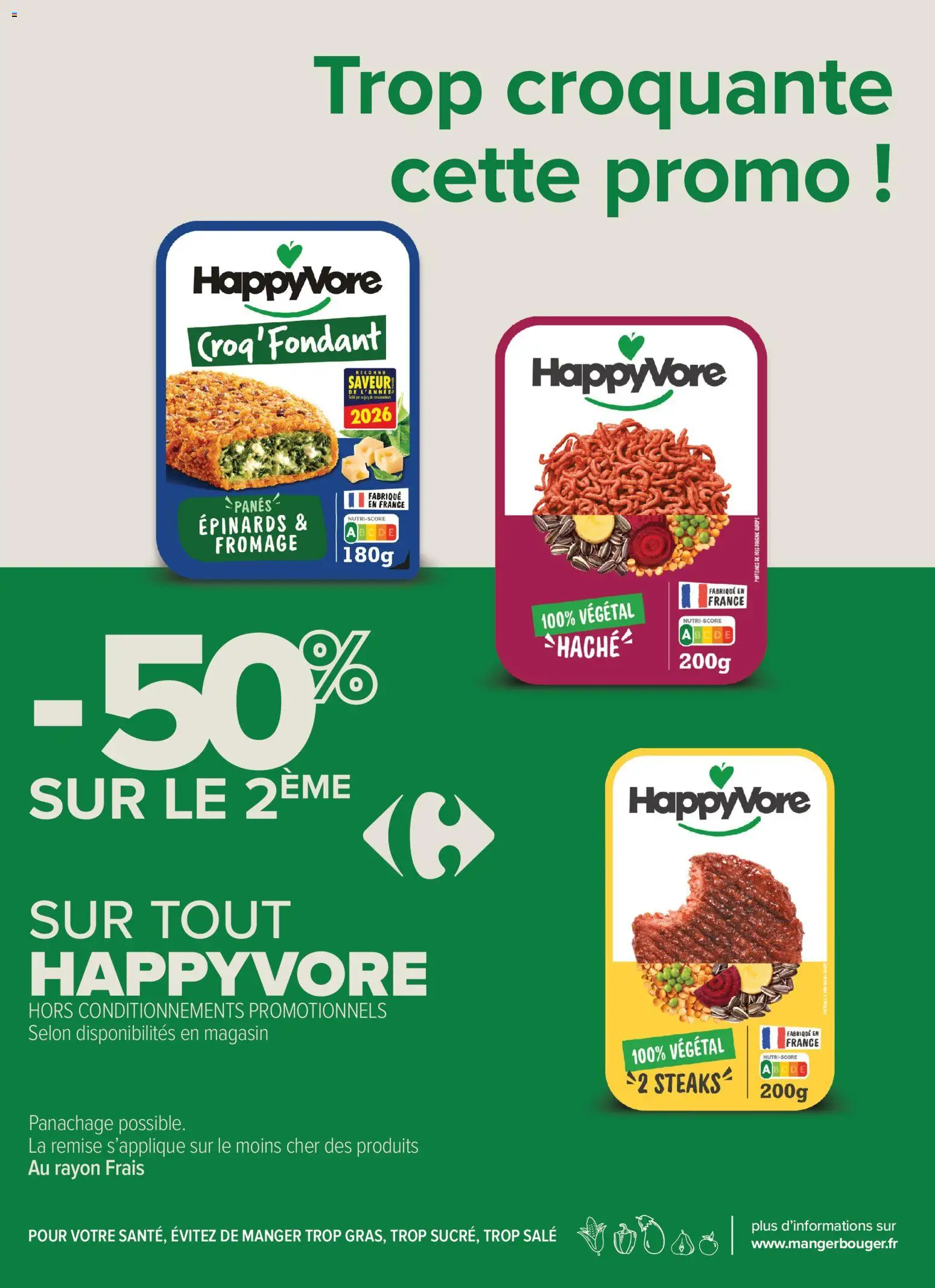Prévisualisation de Carrefour contact catalogue du magasin Carrefour contact formulaire valide 03/11/2026 - Fromage, Épinards
