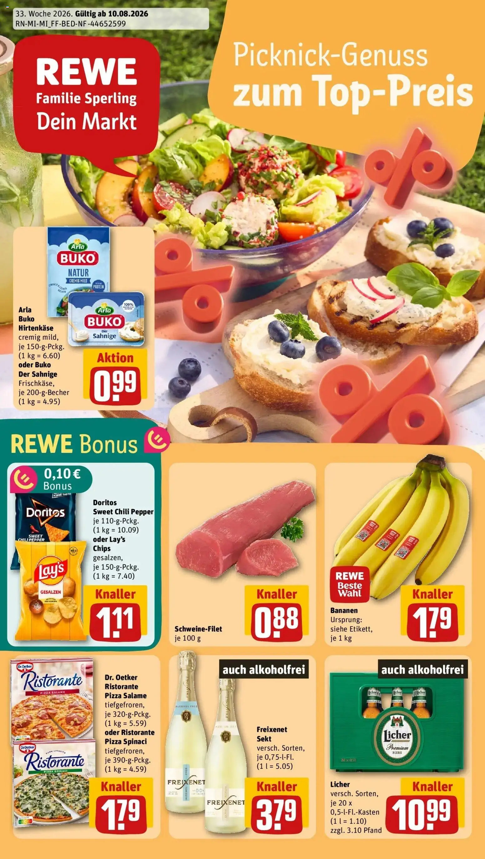 Vorschau von dem Prospekt des Geschäftes Rewe, gültig ab dem 10.08.2026