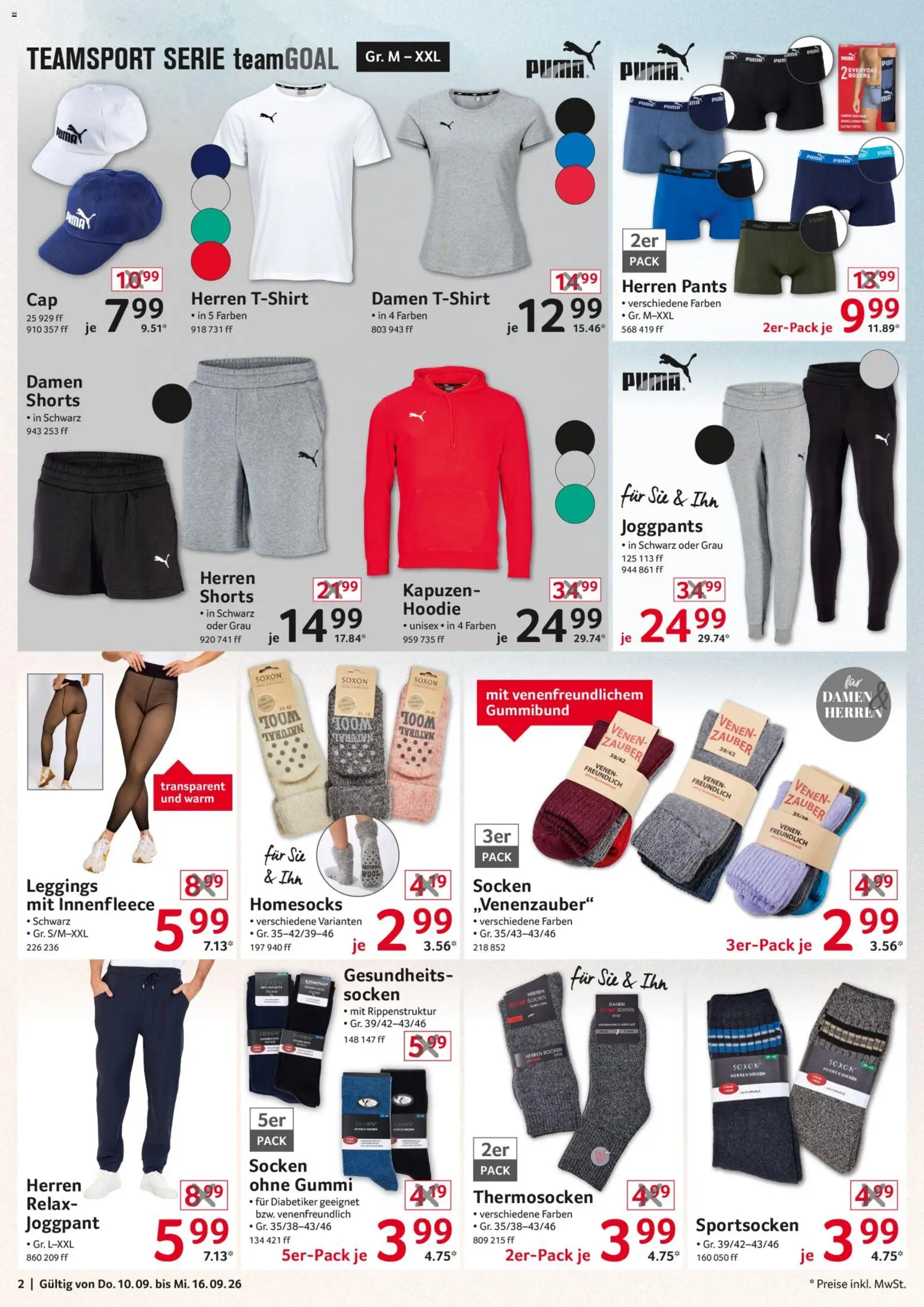 Vorschau von dem Prospekt des Geschäftes Selgros, gültig ab dem 10.09.2026 - Hoodie, Leggings, Socken