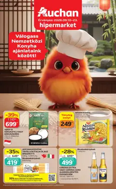 Auchan - Auchan Nemzetközi konyha ajánlatok megtekintése, amely érvényes 2026.09.10.-től