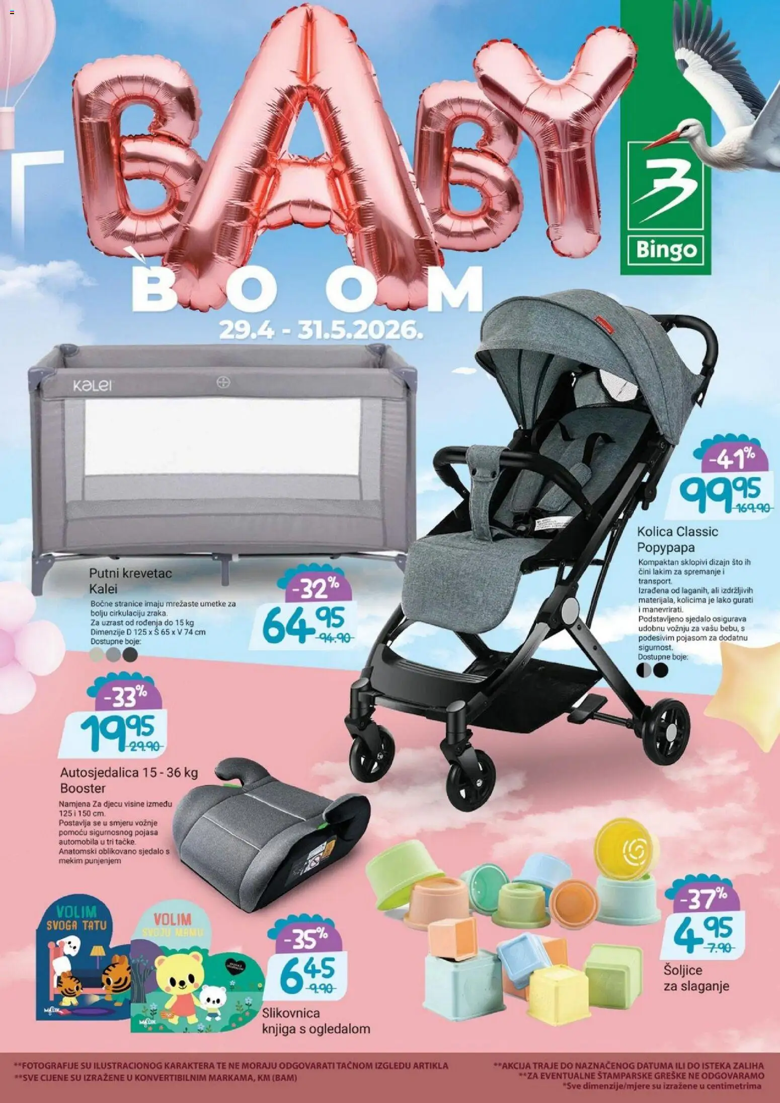Pregled letka Bingo Baby Boom trgovine Bingo vrijedi od 29.04.2026