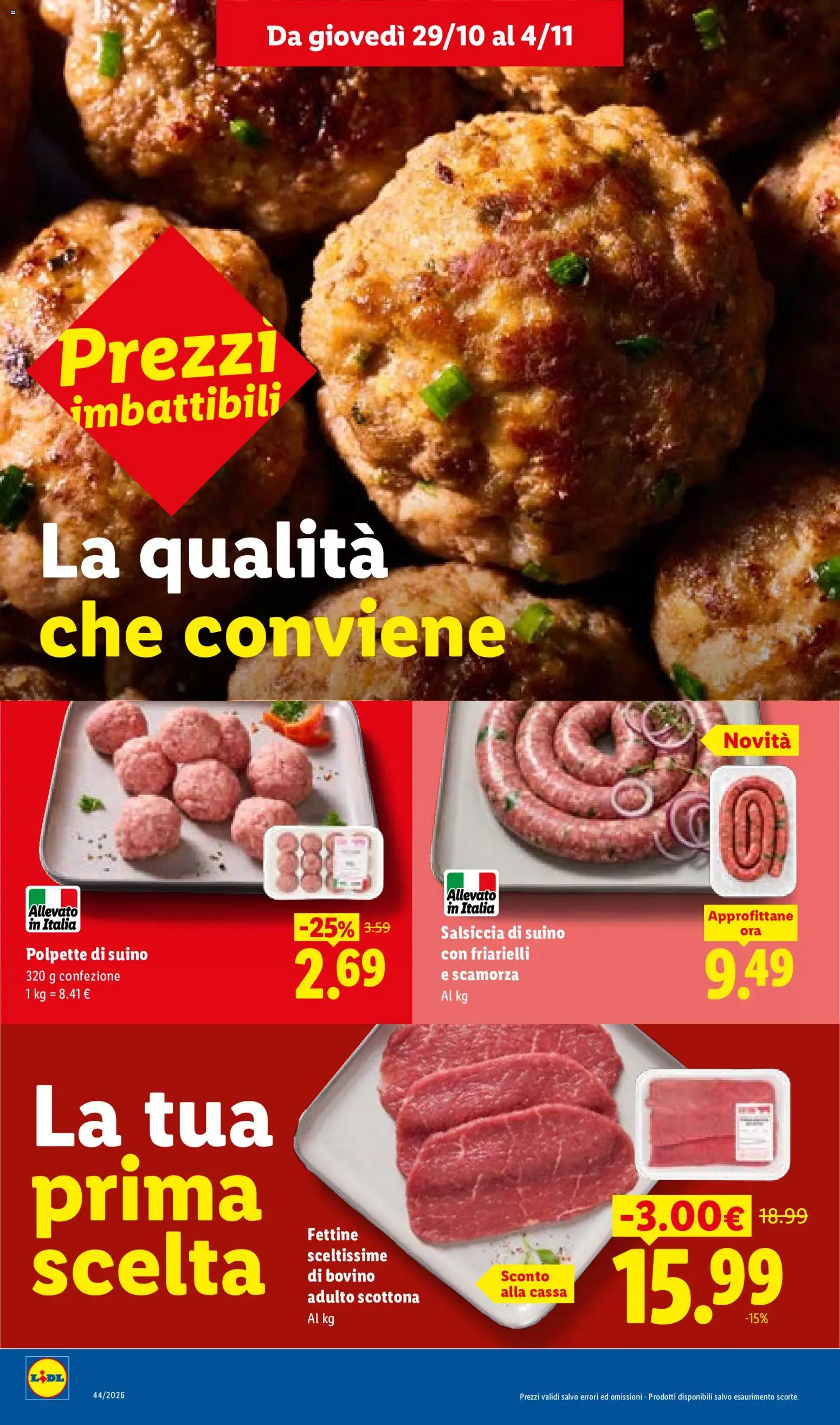 Anteprima dell'opuscolo Lidl volantino dal negozio Lidl valido da 29/10/2026
