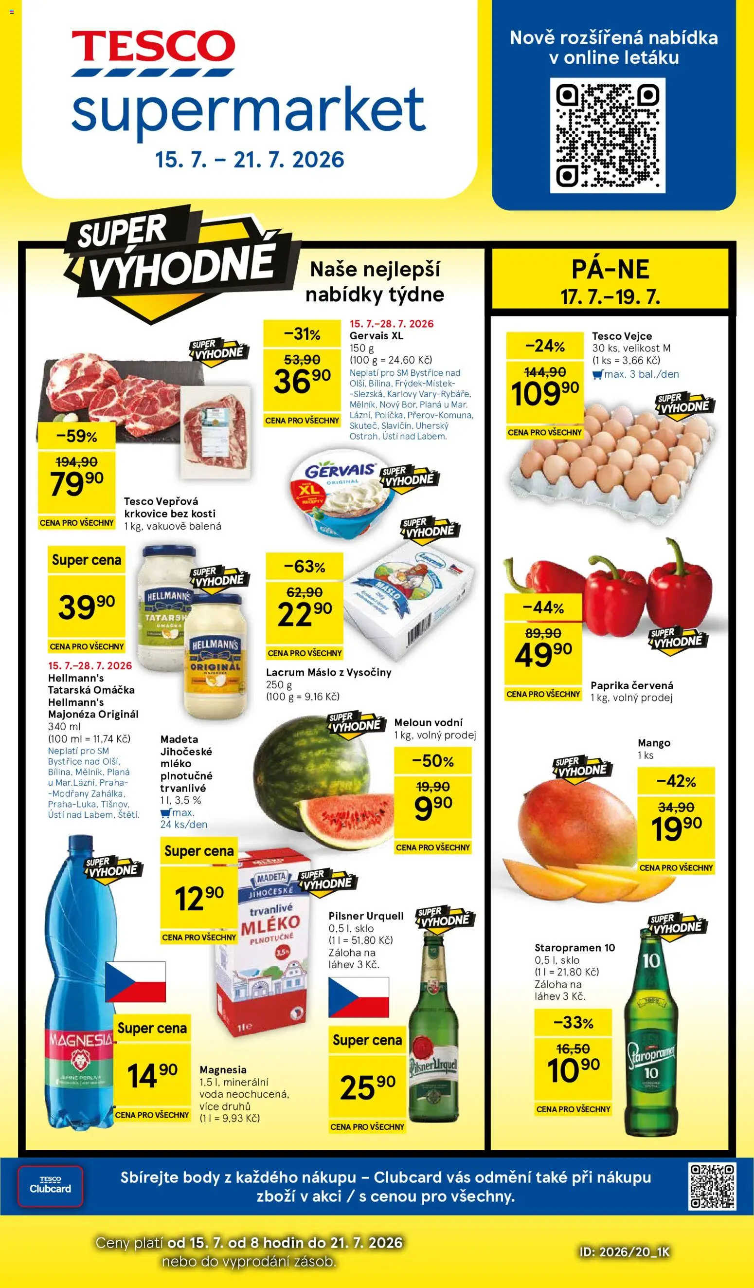 Náhled nabídky: Tesco Tesco leták - Supermarket platný od 15.07.2026