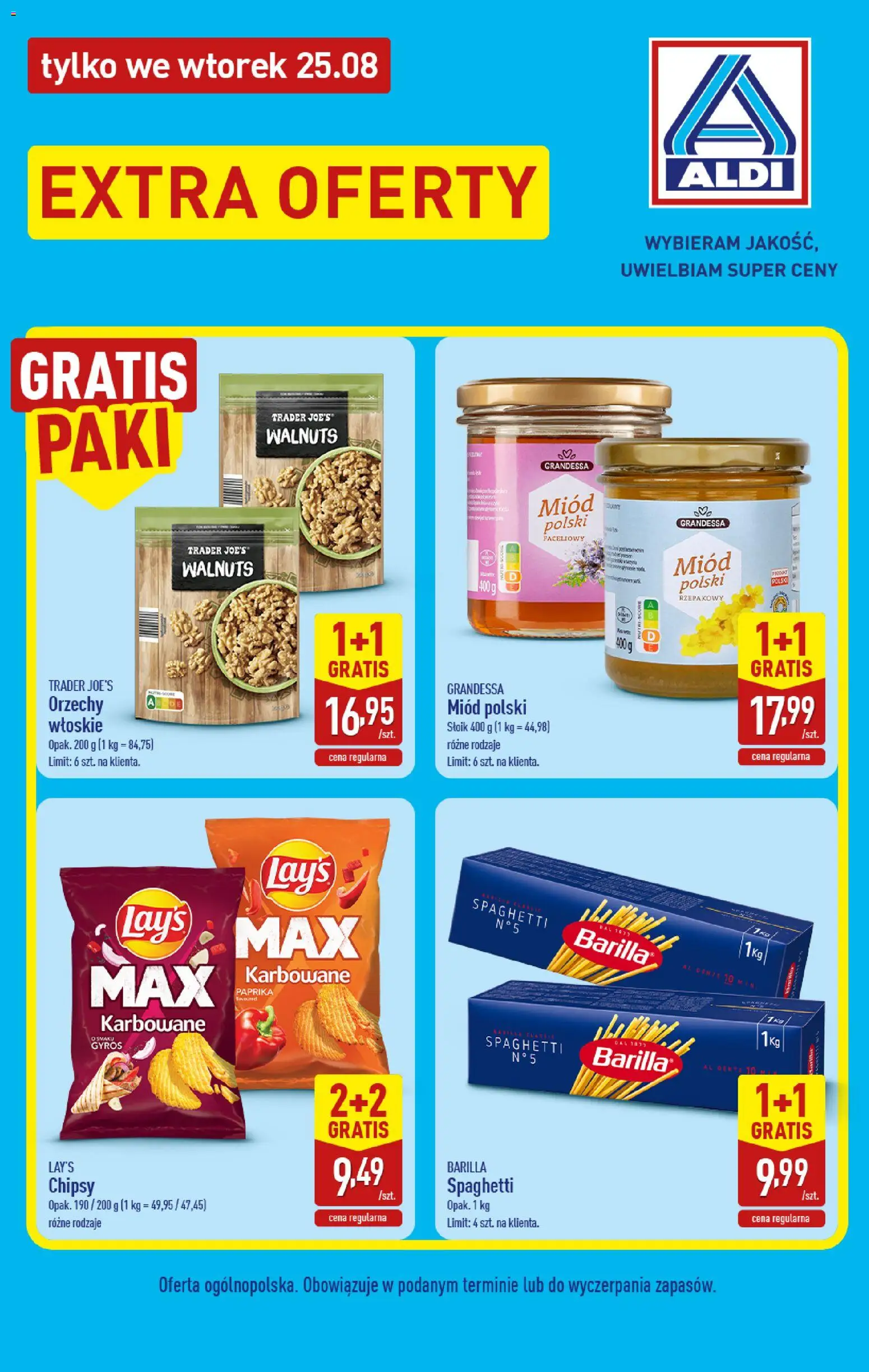 Pogląd gazetki "Aldi gazetka - Extra oferta" ze sklepu Aldi ważnej od 25.08.2026