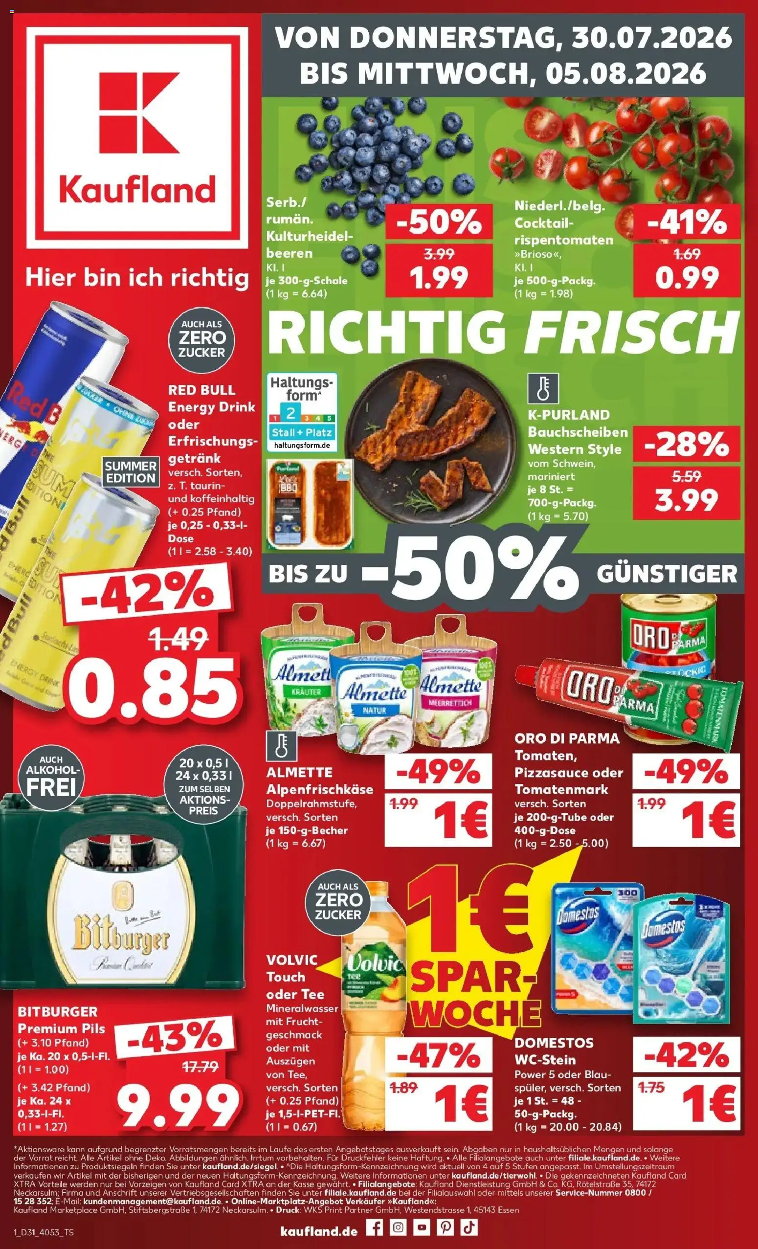 Vorschau von dem Prospekt des Geschäftes Kaufland, gültig ab dem 30.07.2026