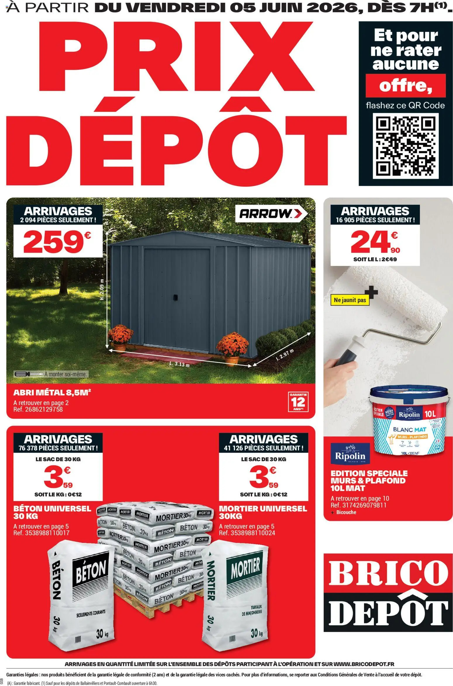 Prévisualisation de Brico Dépôt catalogue du magasin Brico Dépôt formulaire valide 05/06/2026