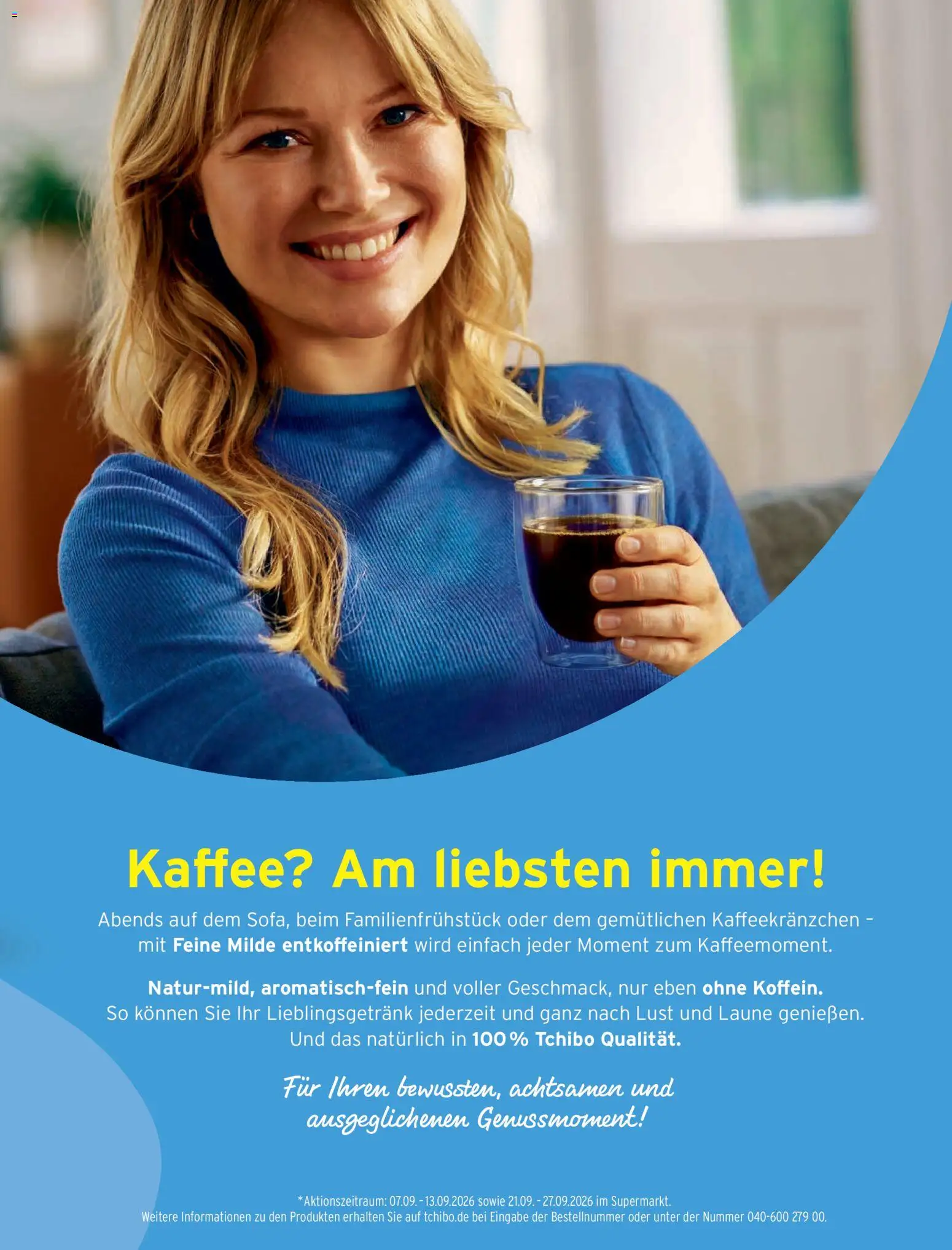 Vorschau von dem Prospekt des Geschäftes Tchibo, gültig ab dem 11.09.2026 - Kaffee