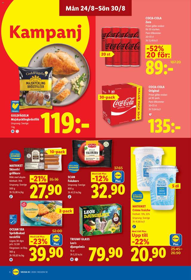 Nytt Lidl reklamblad från 24/08