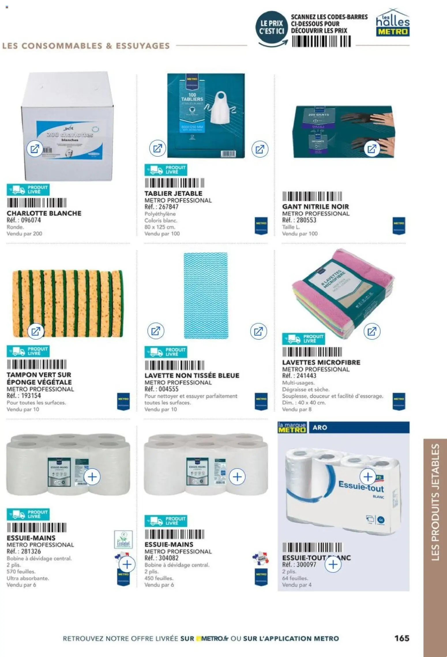 Prévisualisation de METRO - Restauration rapide du magasin METRO formulaire valide 14/04/2026 - Livre, Mètre, Eponge, Tablier, Tampon