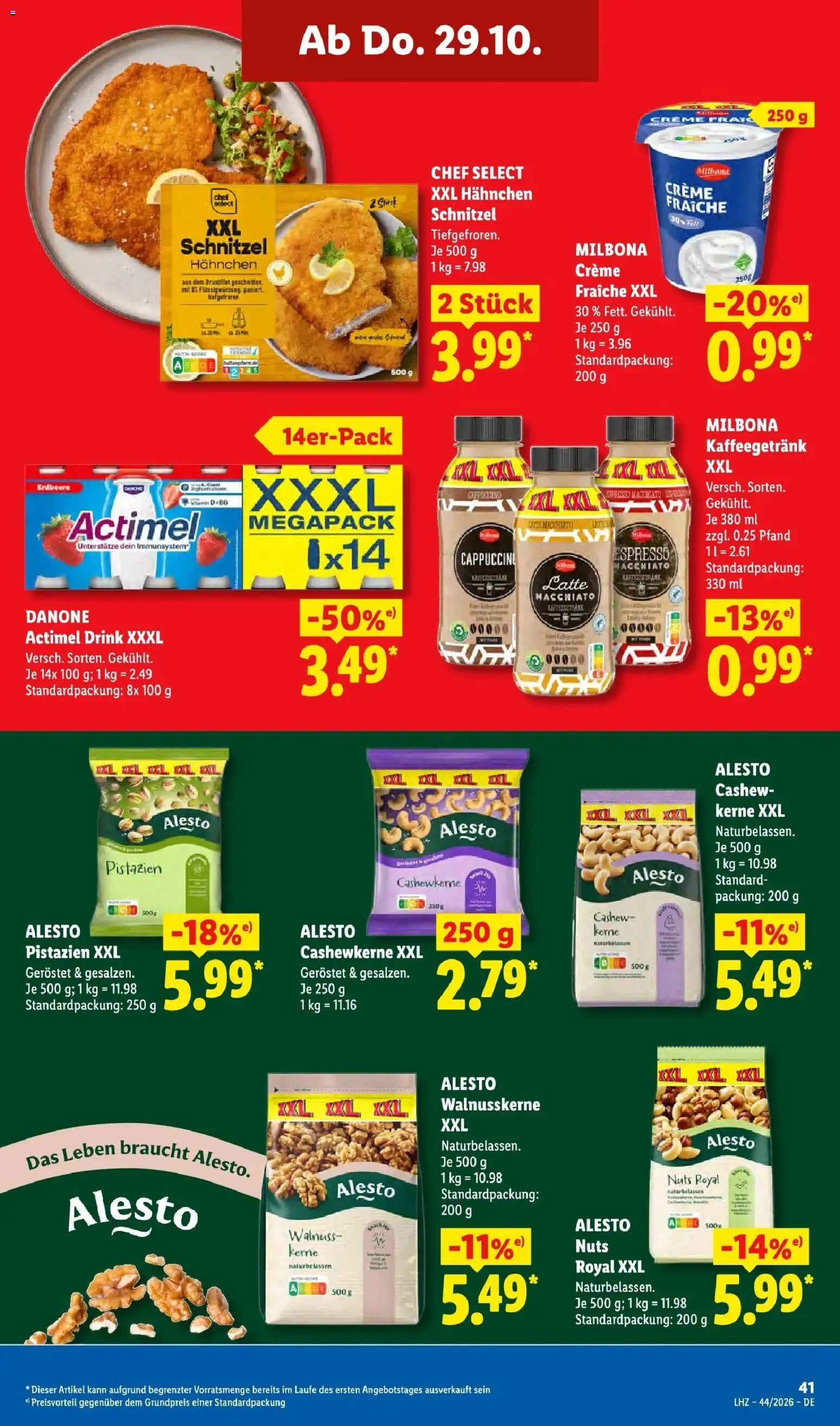 Vorschau von dem Prospekt des Geschäftes Lidl, gültig ab dem 26.10.2026