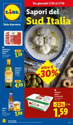 Anteprima dell'opuscolo Lidl volantino Sud Italia dal negozio Lidl valido da 01/10/2026