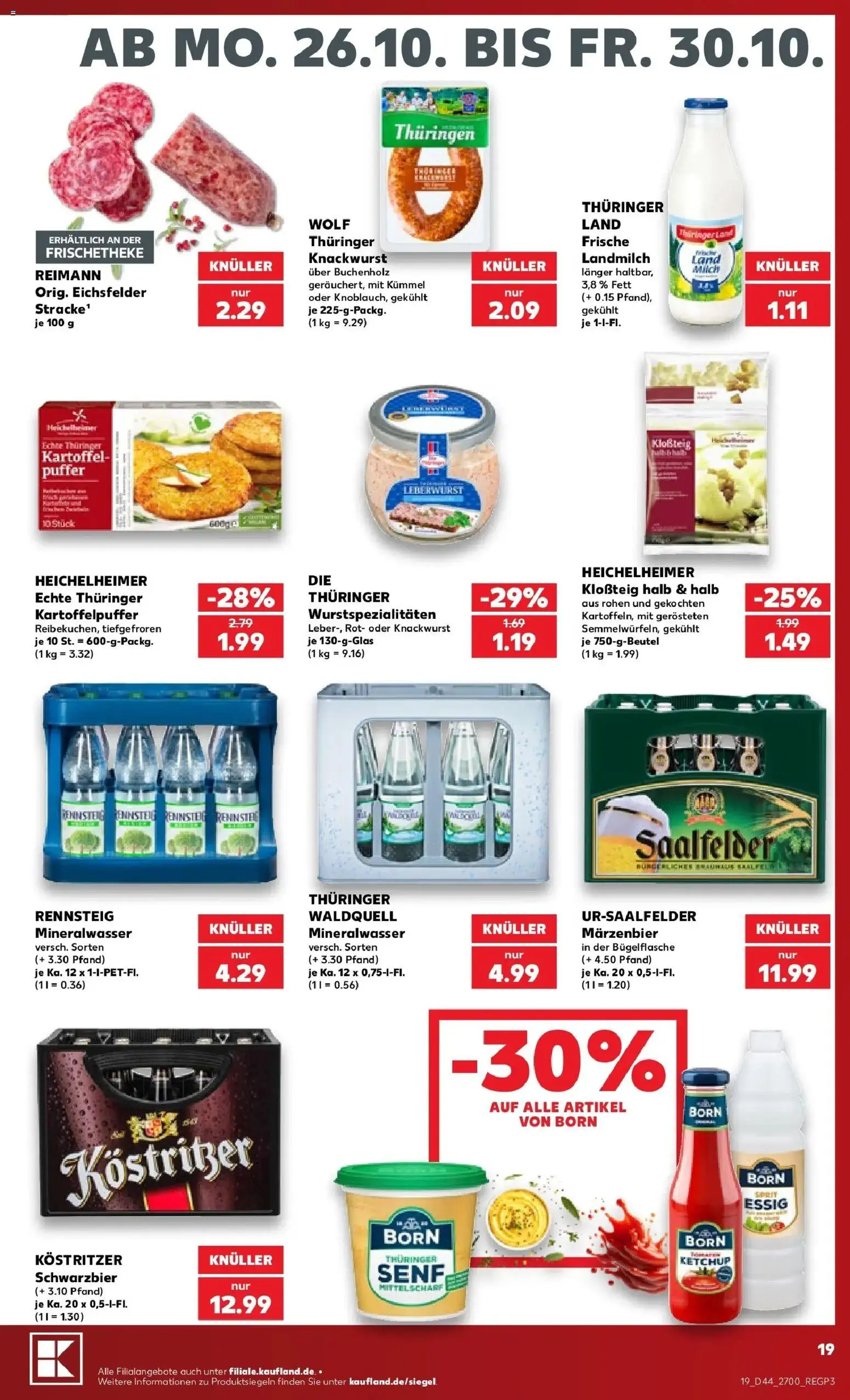 Vorschau von dem Prospekt des Geschäftes Kaufland, gültig ab dem 26.10.2026