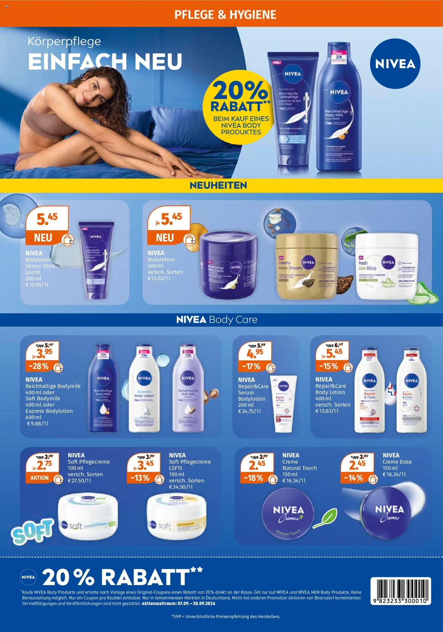 Vorschau von dem Prospekt des Geschäftes Müller, gültig ab dem 07.09.2026 - Creme, Serum, Body Lotion
